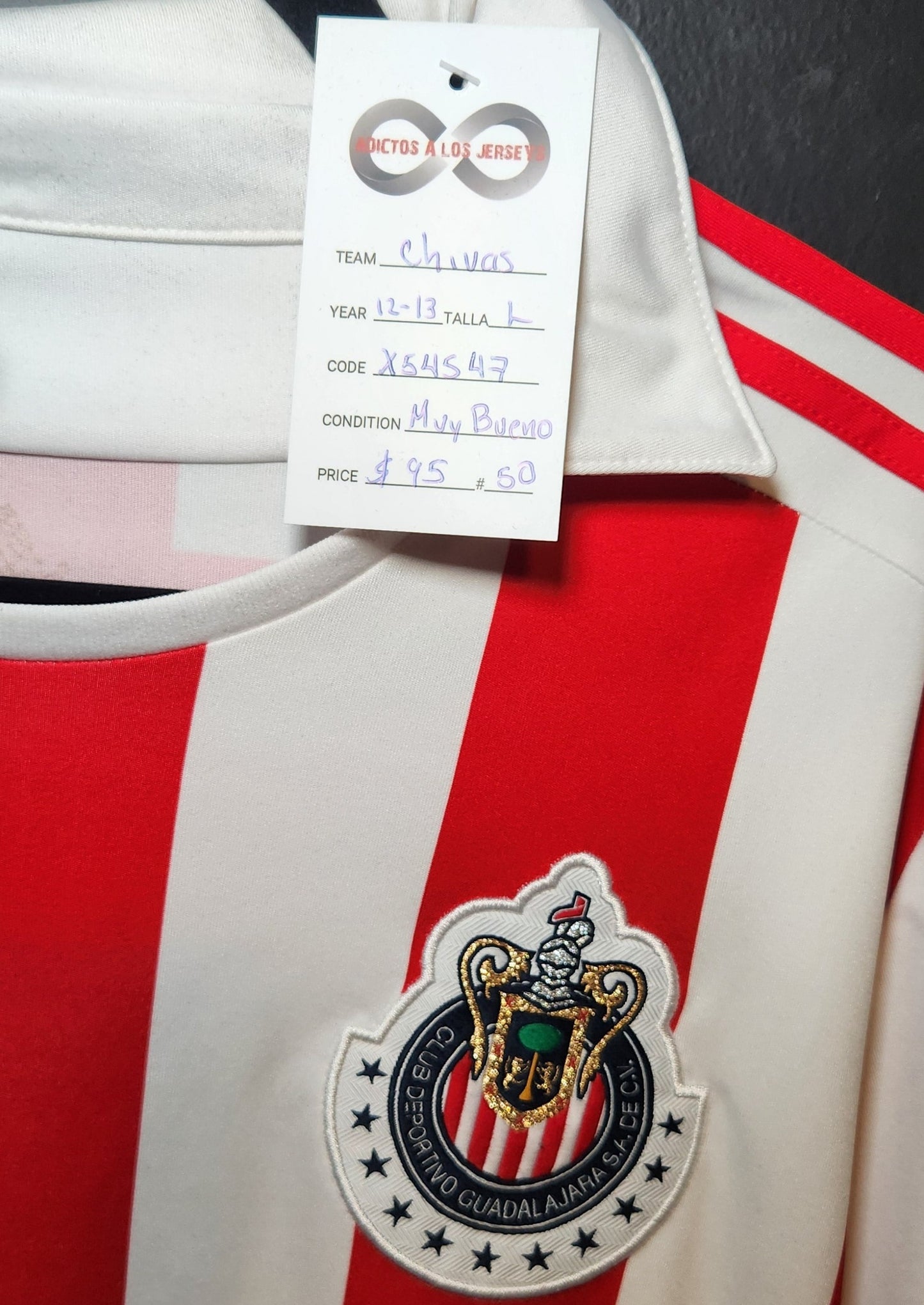 2012-13 Chivas home jersey / Large / New