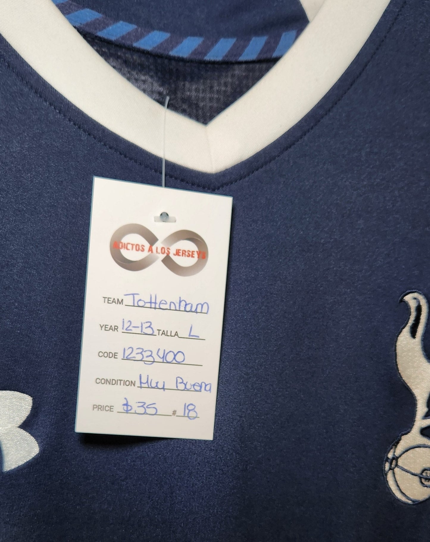 2012-13 Tottenham Hotspur F.C. Away jersey / Large / New