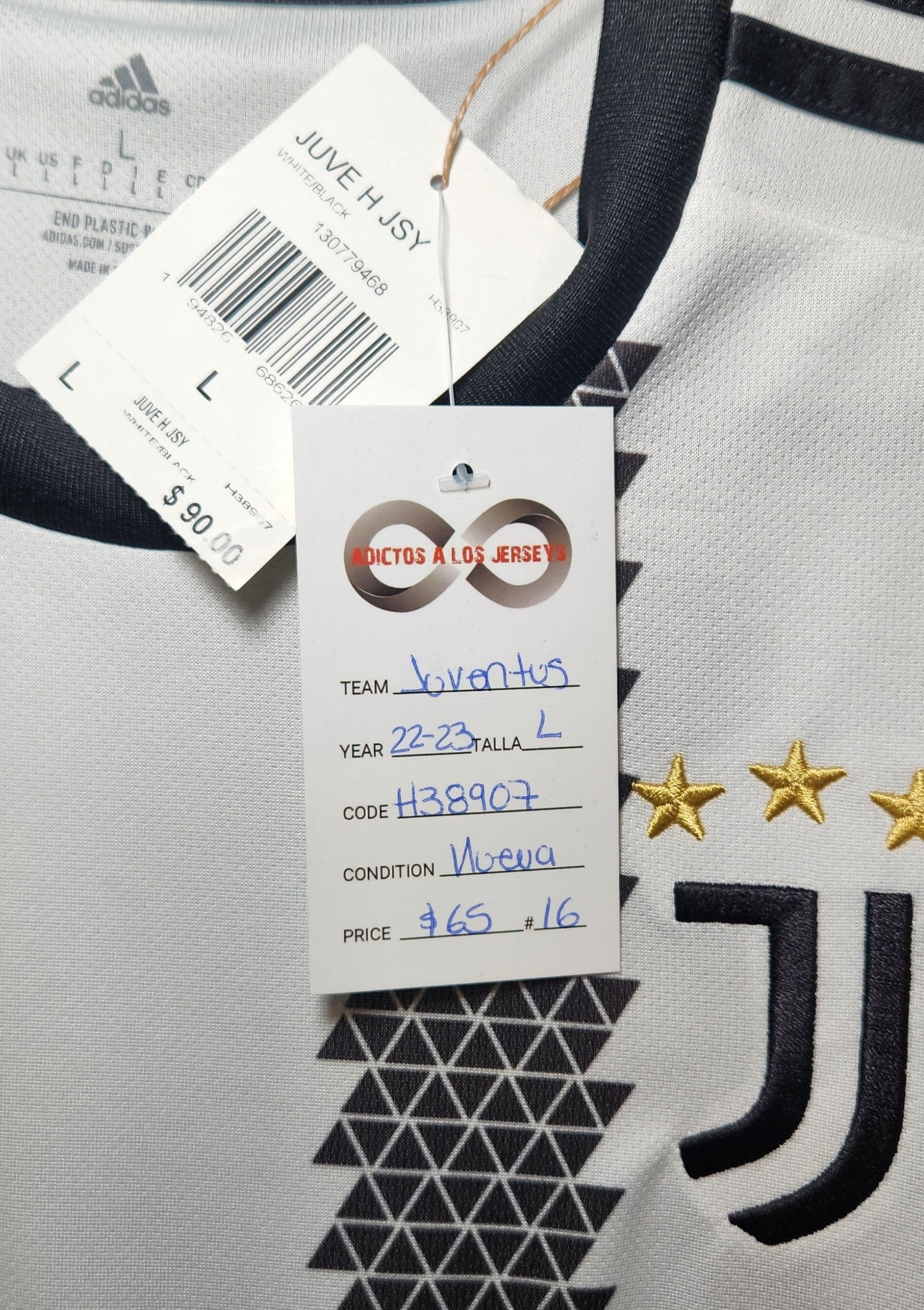 2022-23 Juventus F.C. Home Jersey / Large / New