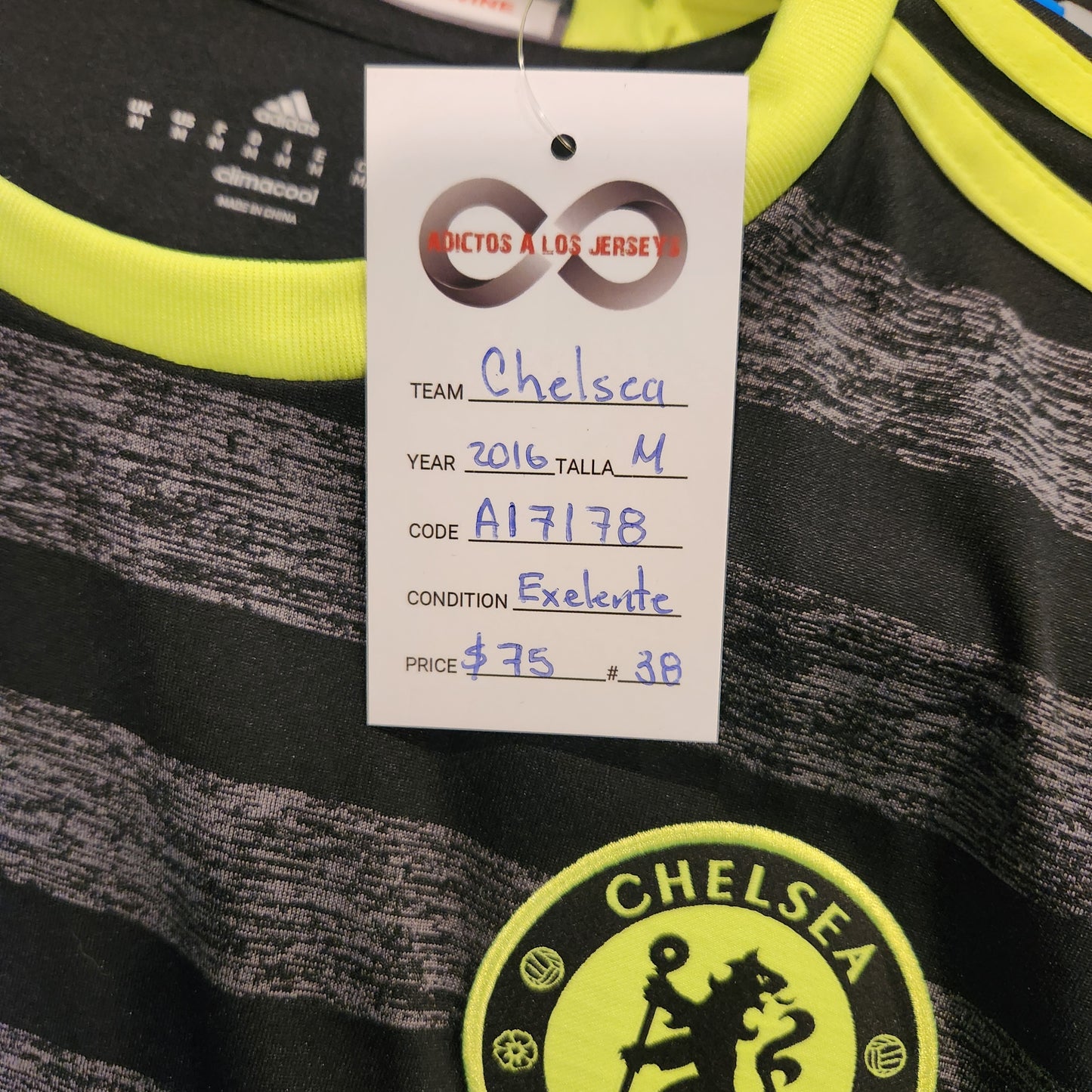 2016 Chelsea F.C. N'Golo Kanté 7 Away jersey / Medium / Excellent