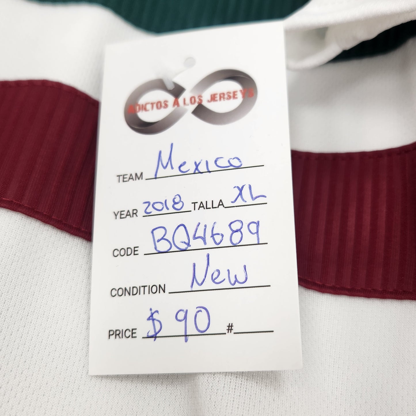 20218 Mexico Away Jersey / X-Large / New