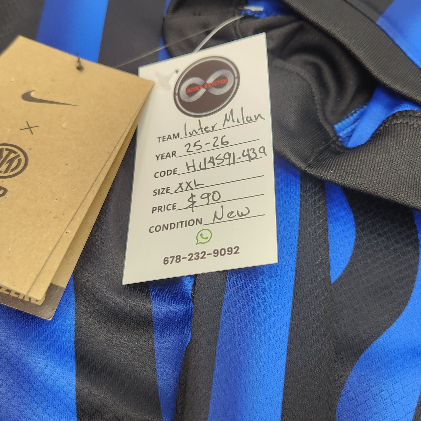 2025-26 Inter Milan Home Jersey / 2X-Large / New