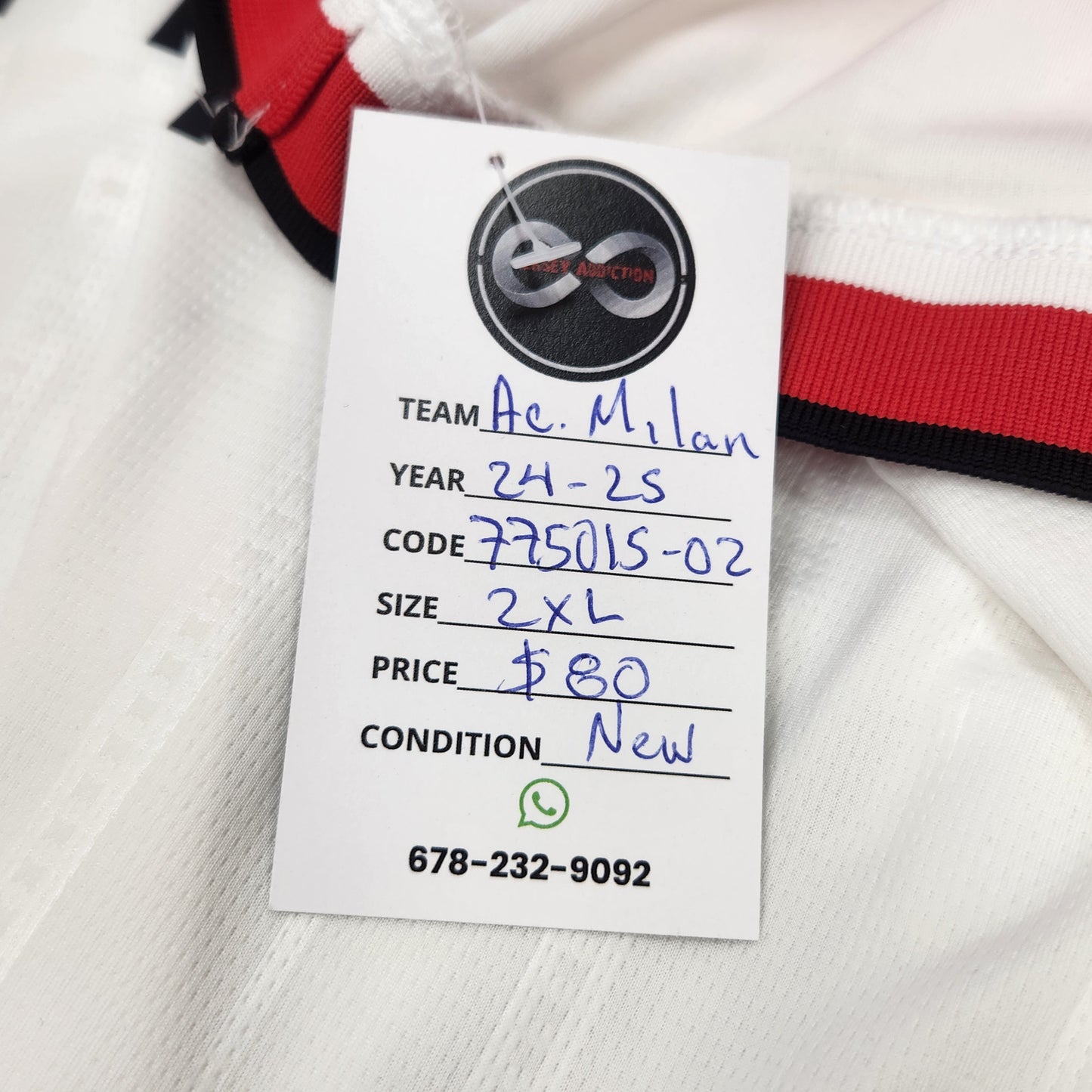 2024-25 AC Milan Away Jersey / 2X-Large / New