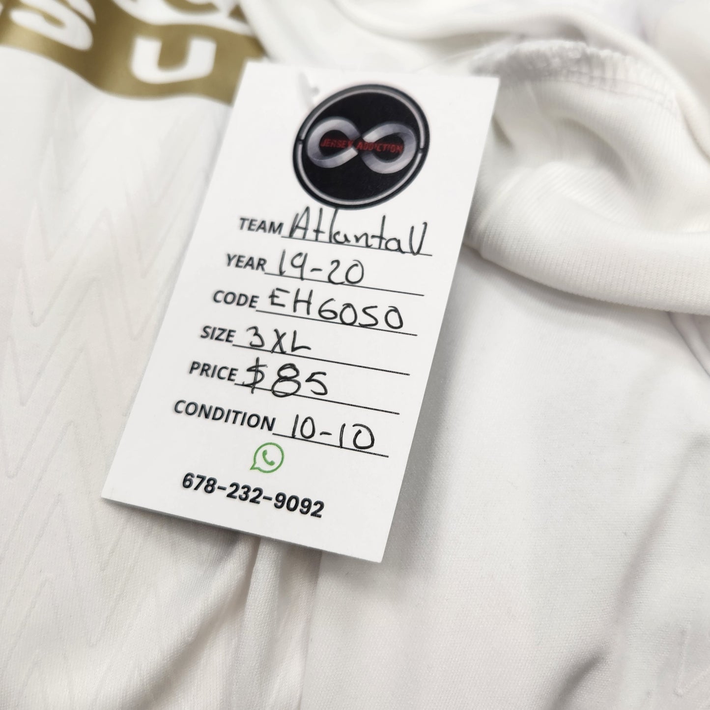 2019-20 Atlanta United Away Jersey / 3X-Large / 10/10