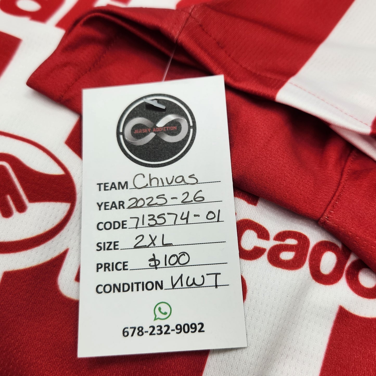 2025-26 Chivas de Guadalajara Home Jersey / 2X-Large / New