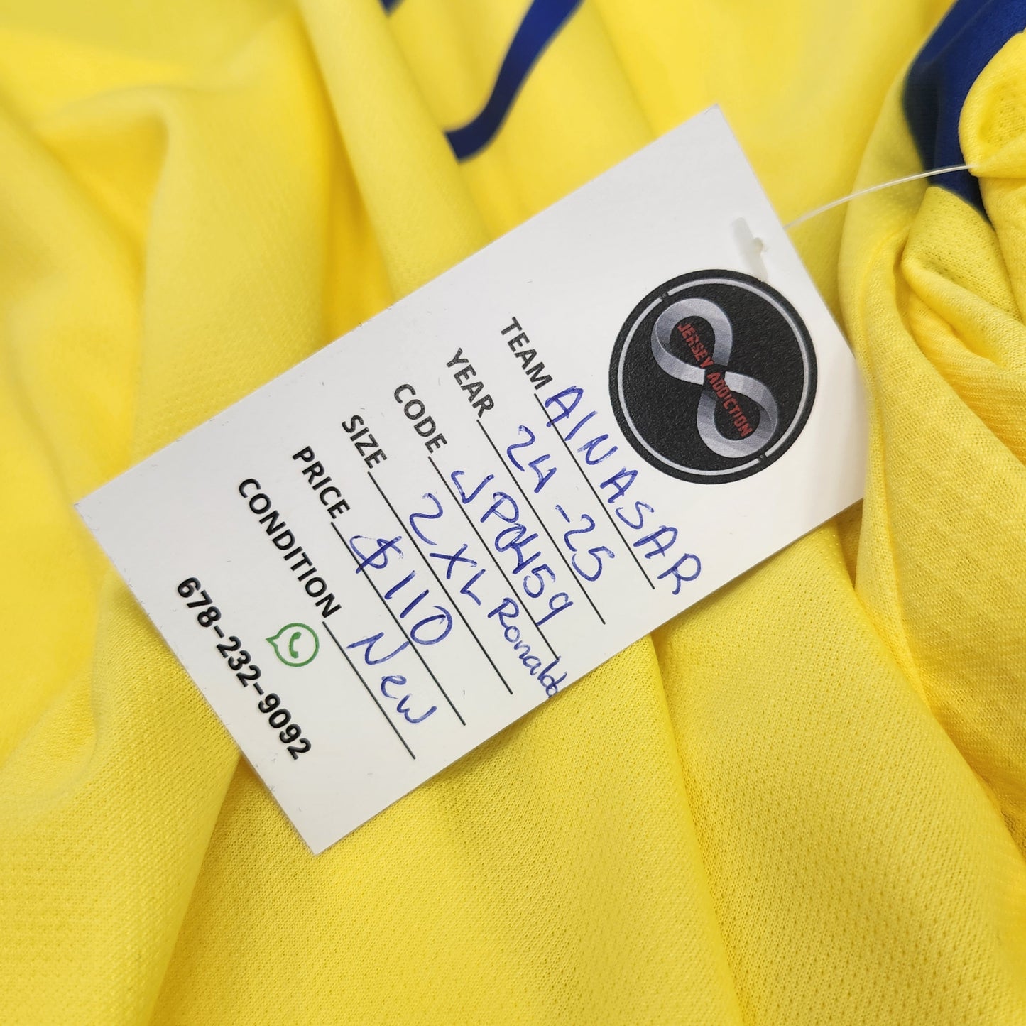 2024-25 Al-Nassr FC Ronaldo 7 Home Jersey / 2X-Large / New
