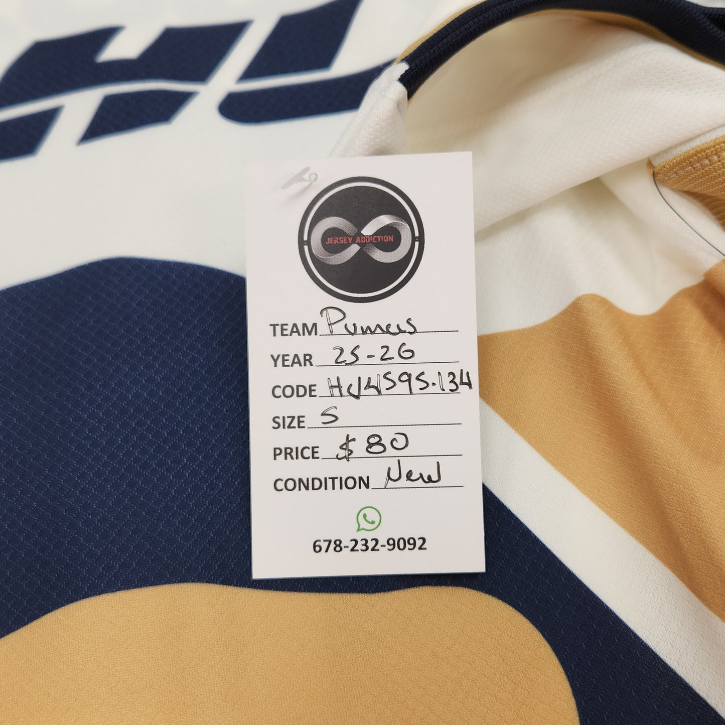 2025-26 Pumas UNAM Home jersey / Small / New