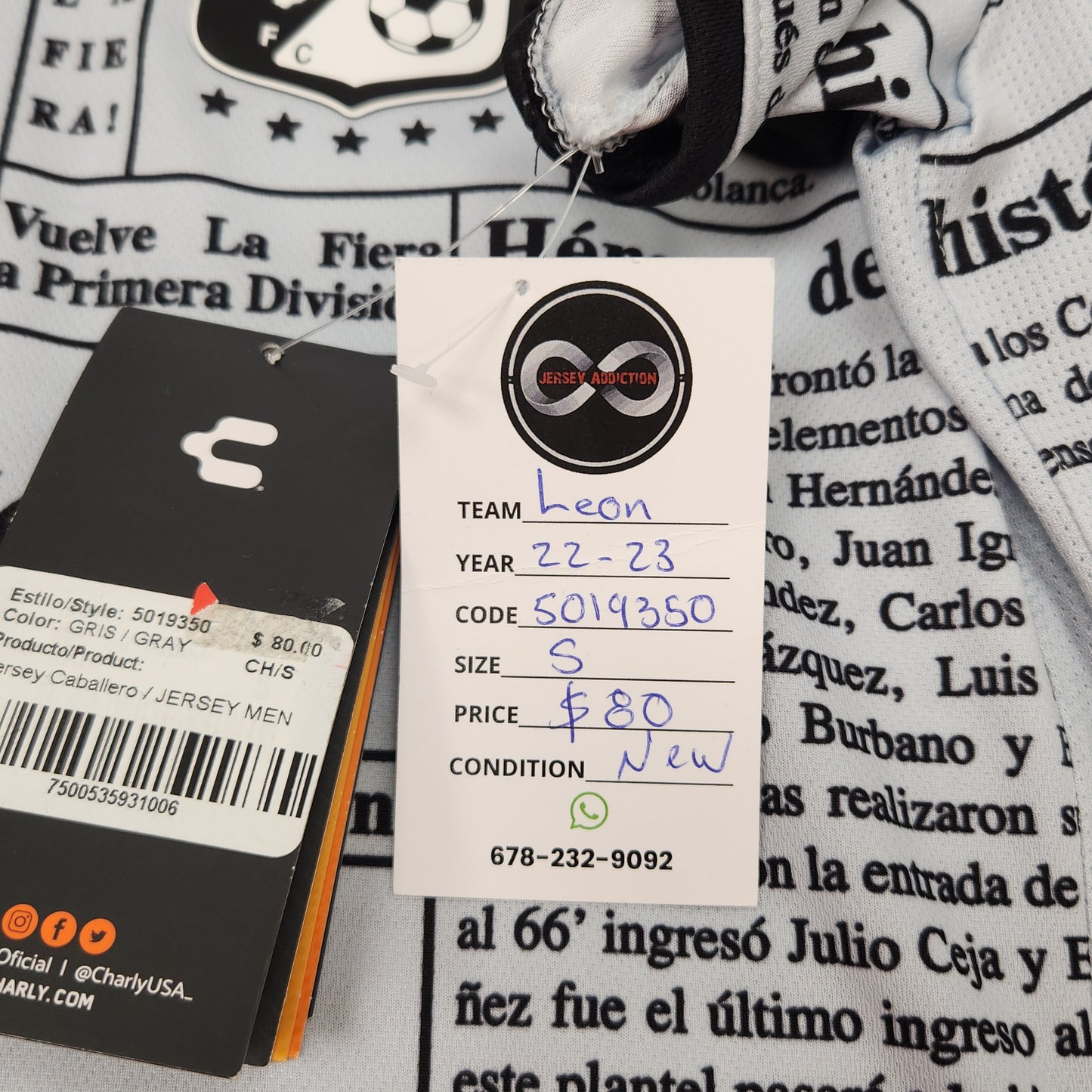 2022-23 Club León Away Jersey / Small / New