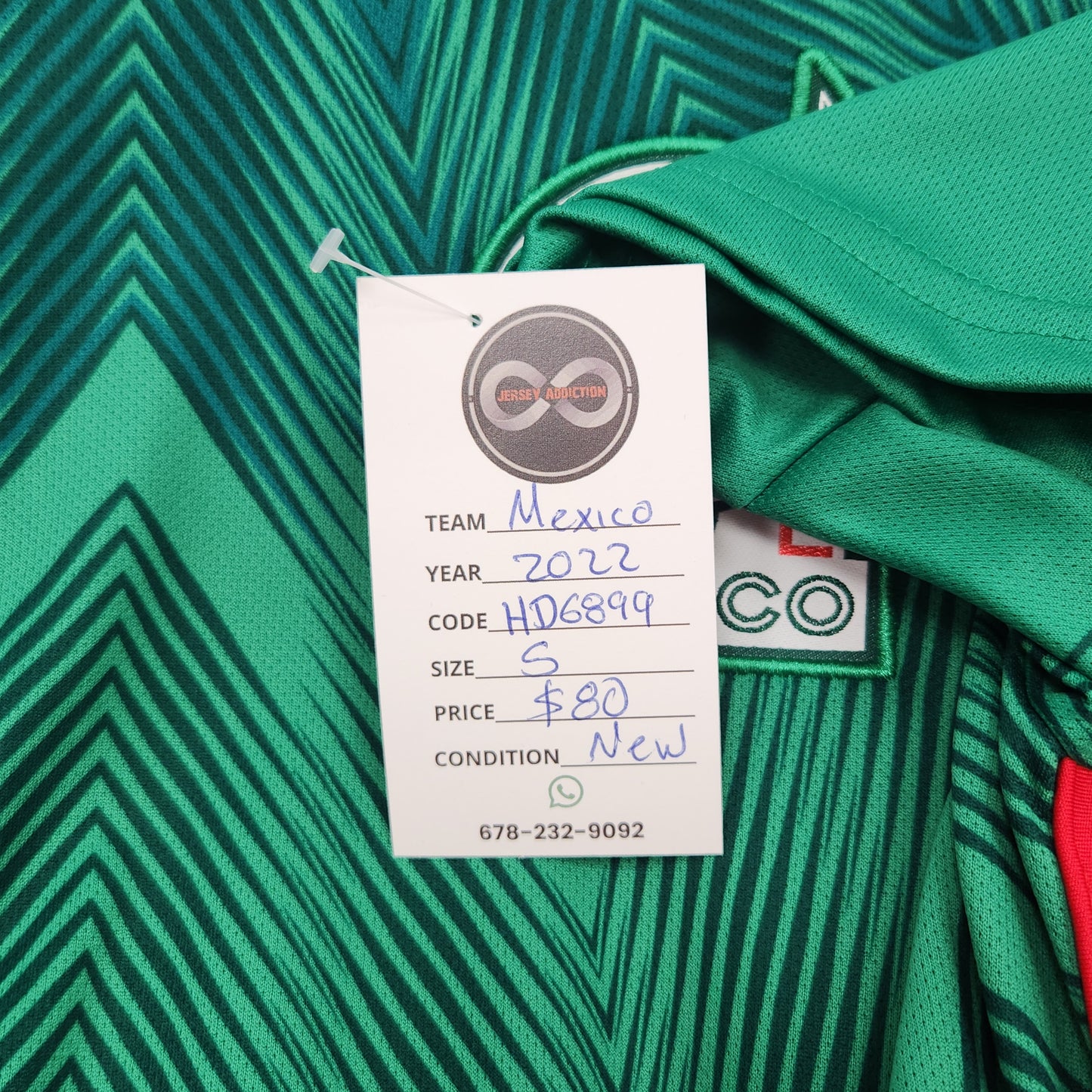 2022 Mexico Home Jersey / Small / New