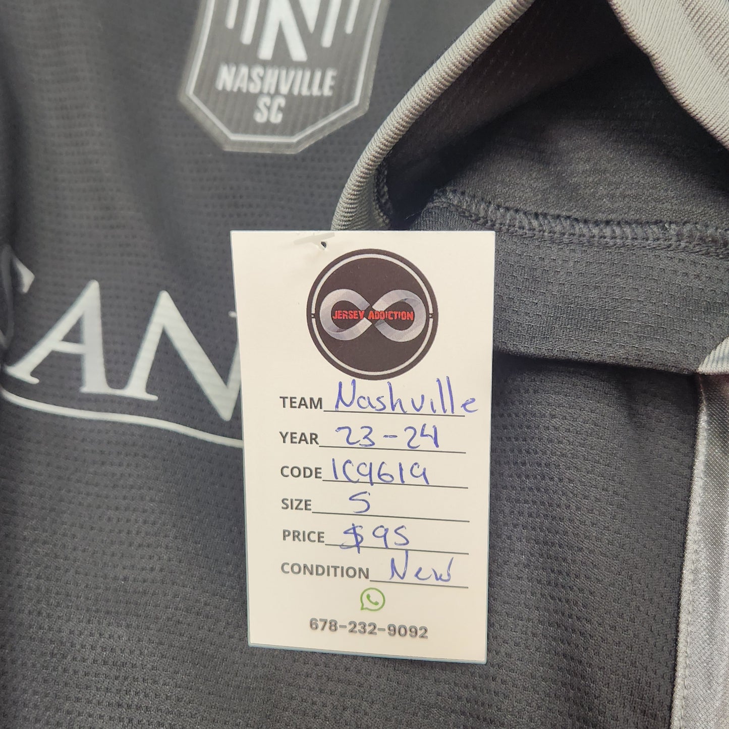2023-24 Nashville SC Away Jersey / Small / New