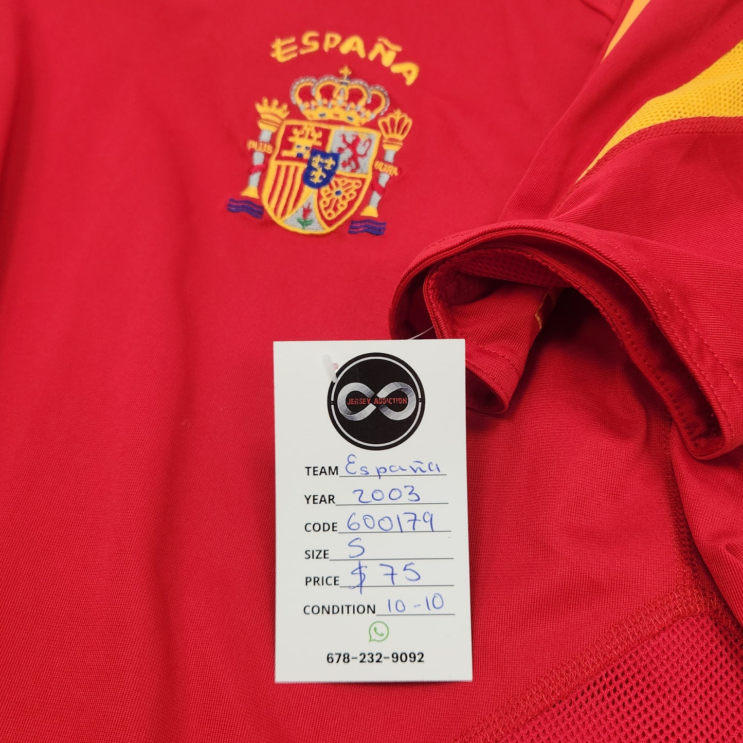 2003 Spain Home Jersey / Small / 10/10
