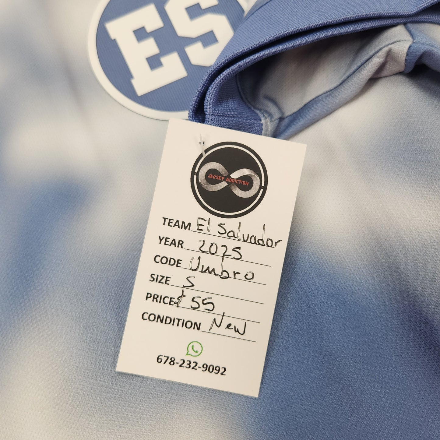 2025 El Salvador Pre-match Jersey / Small / New