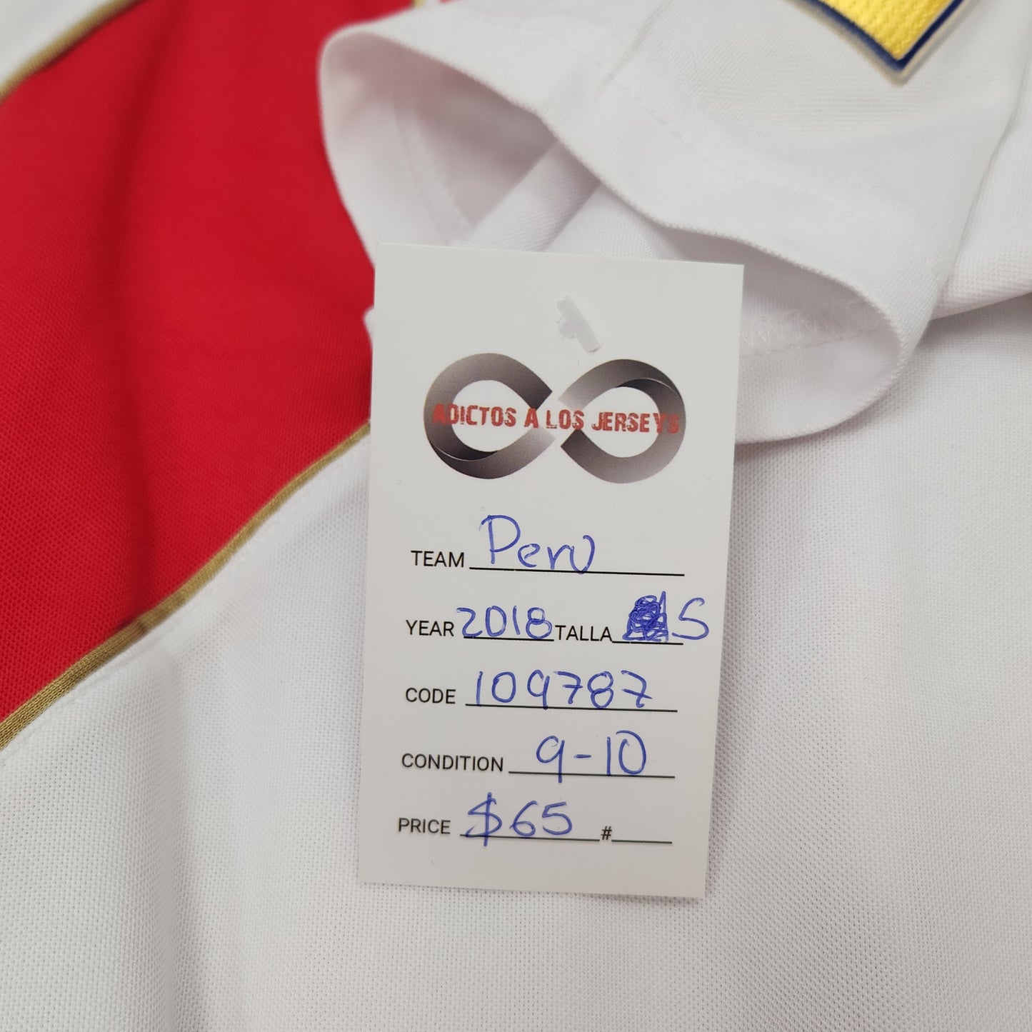 2018 Peru Home Jersey / Small / 9/10