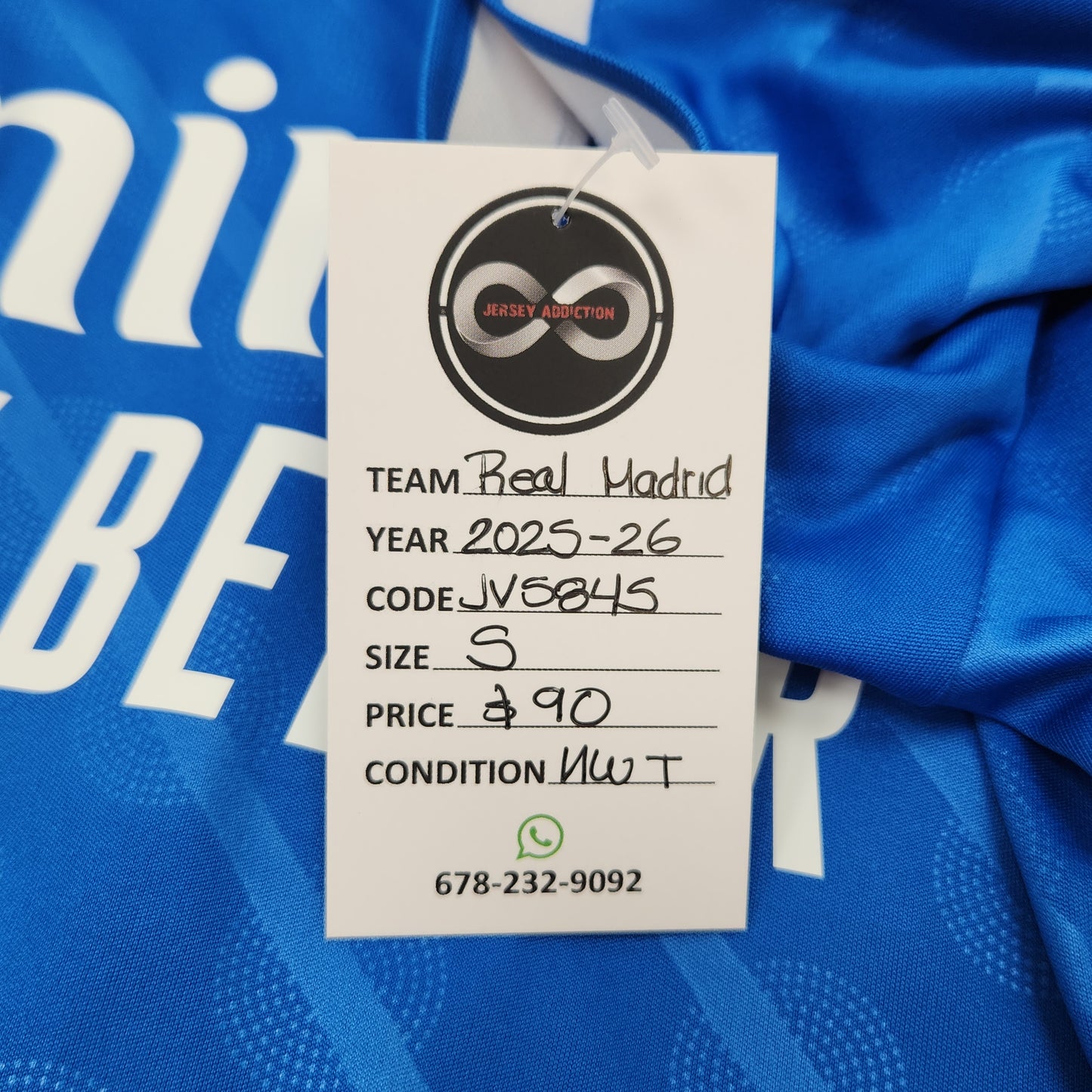 2025-26 Real Madrid Third Jersey / Small / New