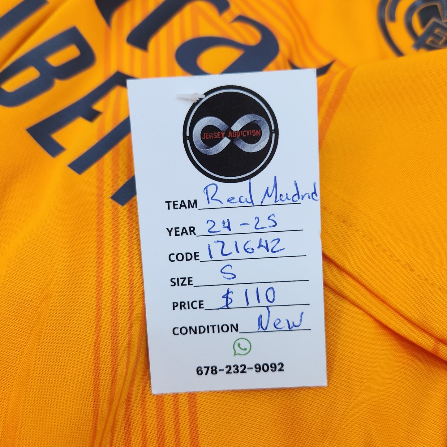 2024-25 Real Madrid Away Jersey / Small / New