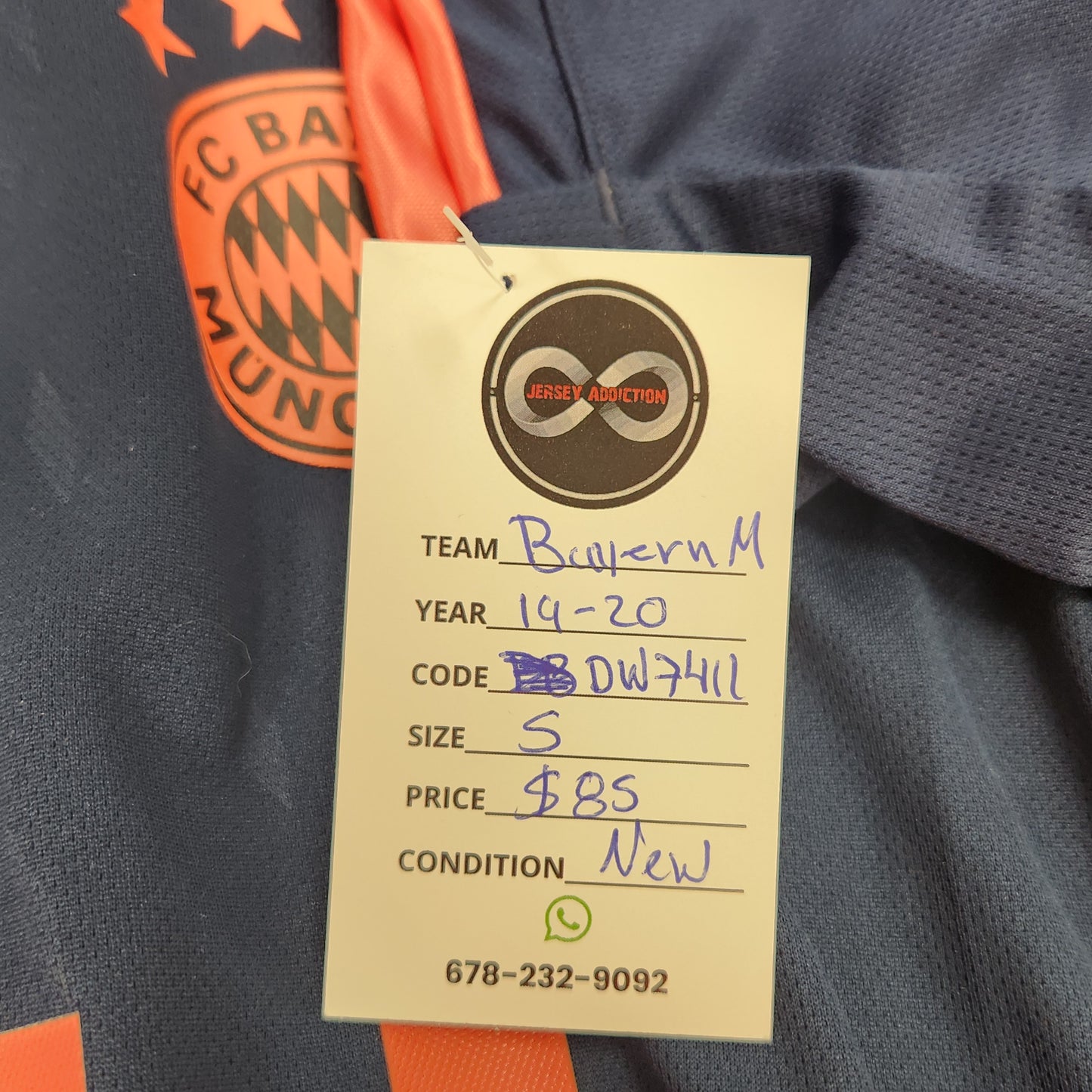 2019-20 Bayern München Third Jersey / Small / New
