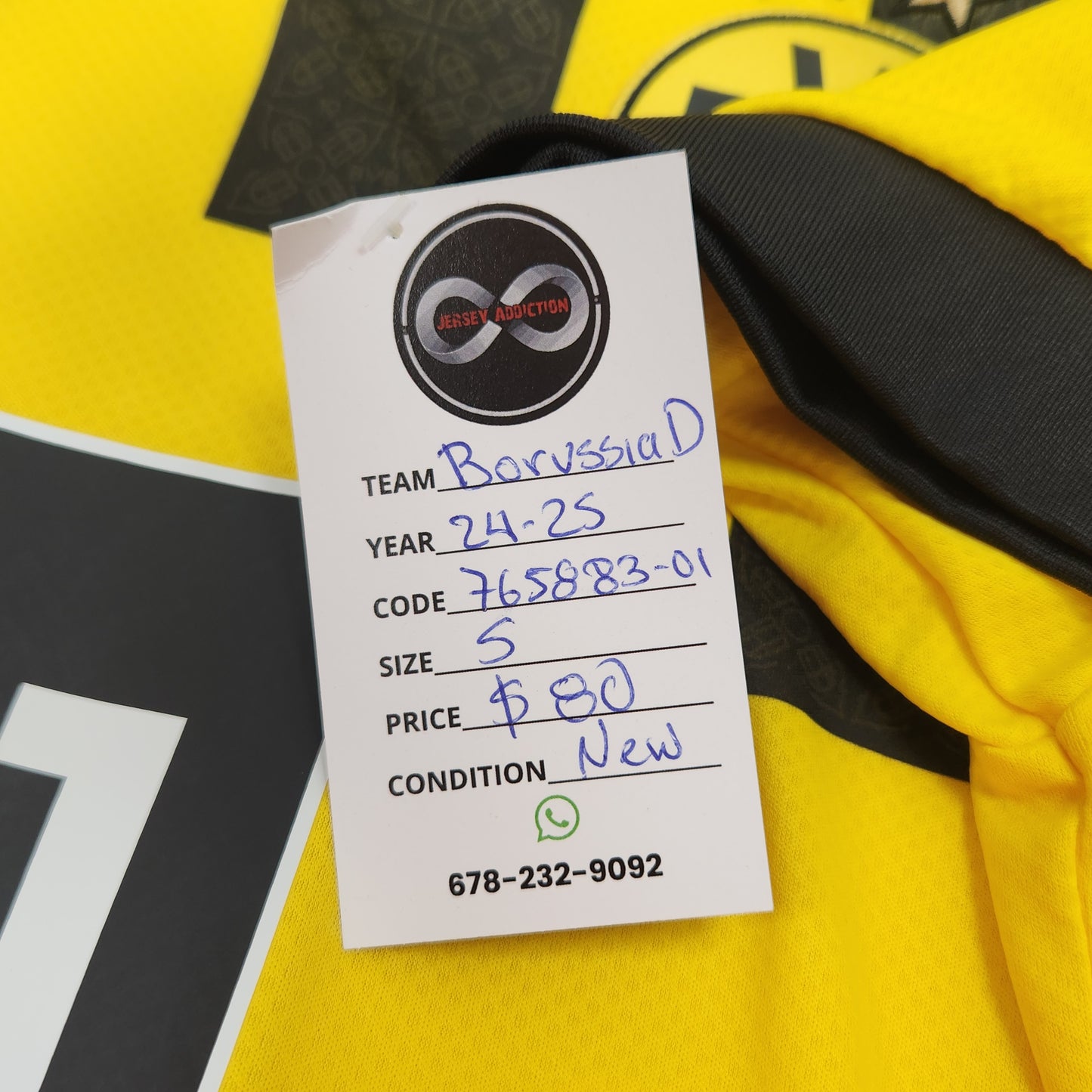 2024-25 Borussia Dortmund Home Jersey / Small / New