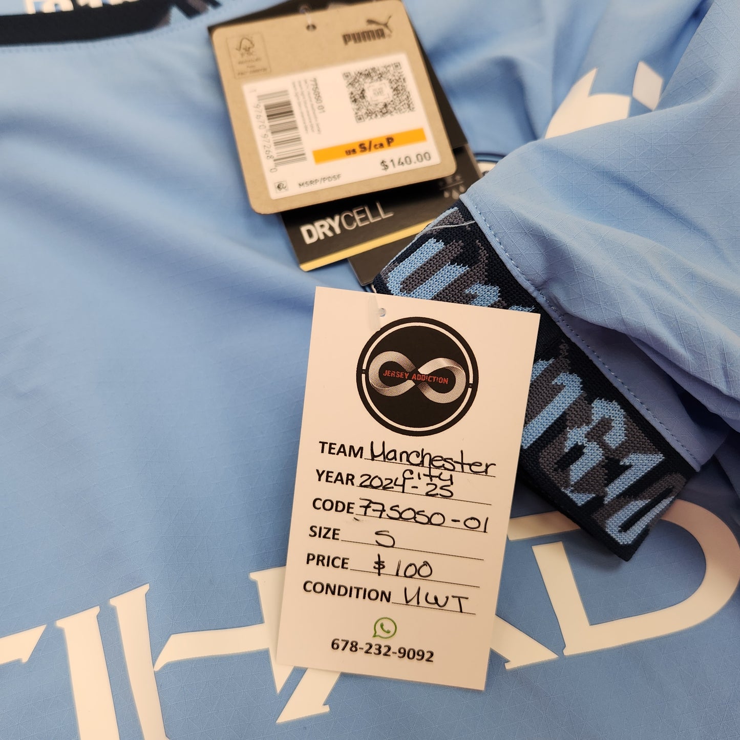 2024-25 Manchester City Player Version Home Jersey / Small / New