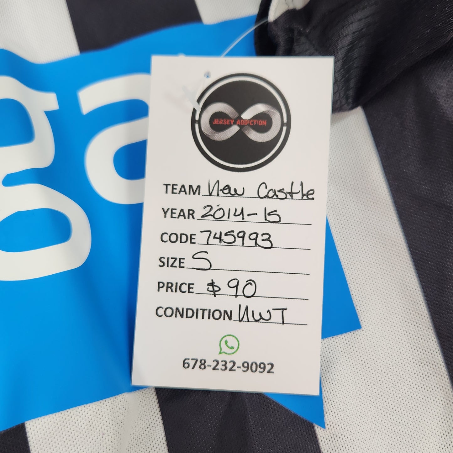 2014-15 Newcastle United Home Jersey / Small / New