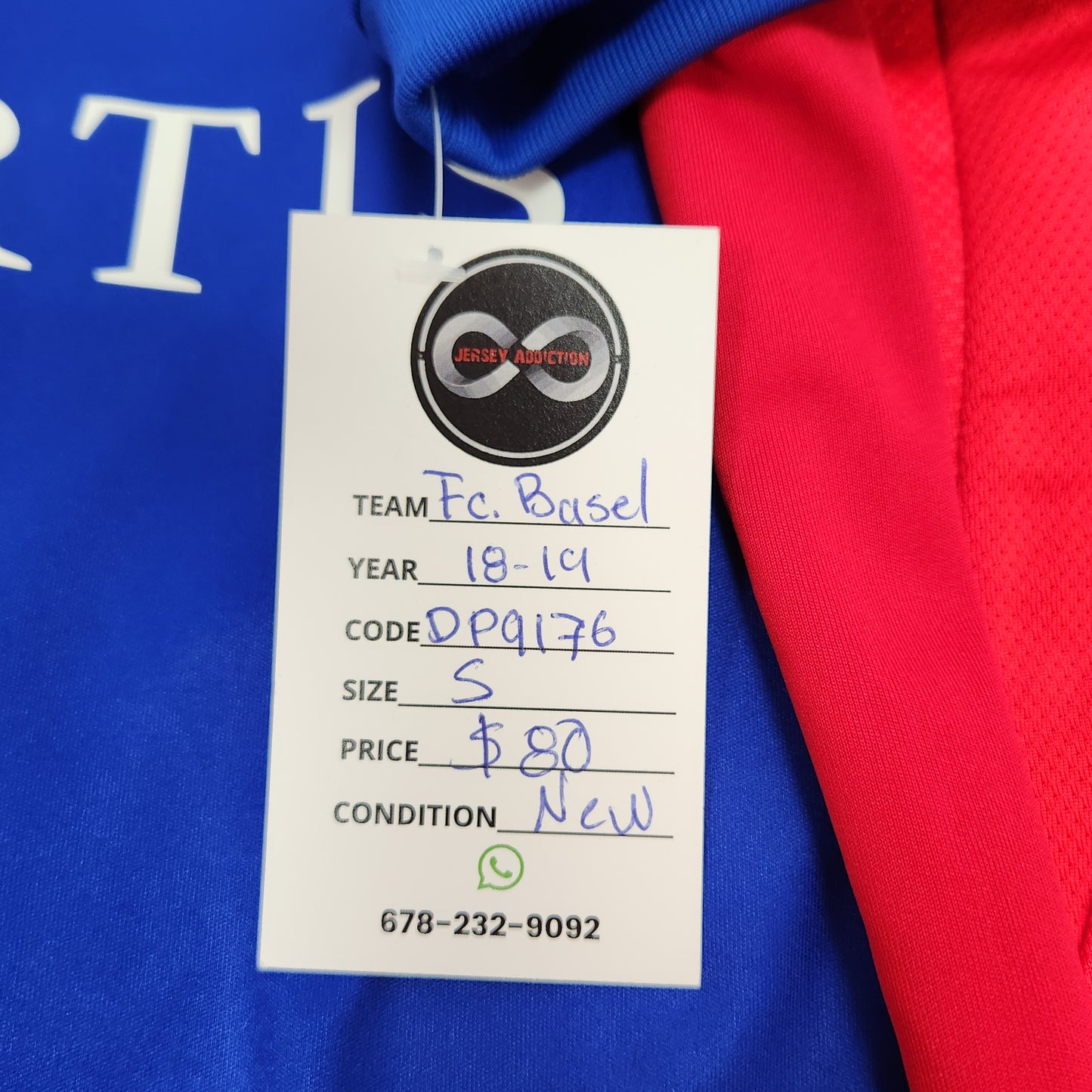 1893 BASEL 2018-19 HOME JERSEY / SMALL / NEW