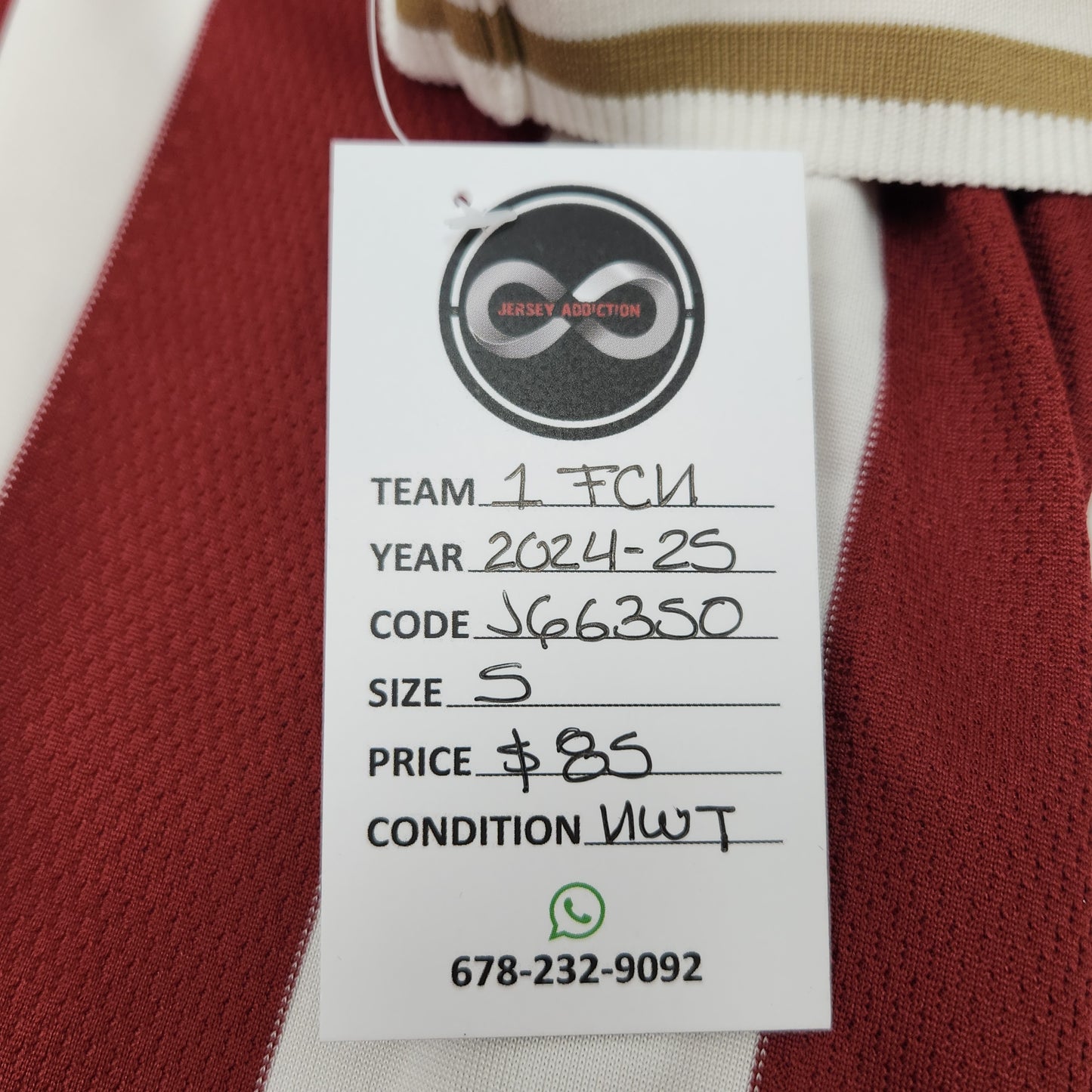 2024-25 1. FC Nürnberg Home Jersey / Small / New