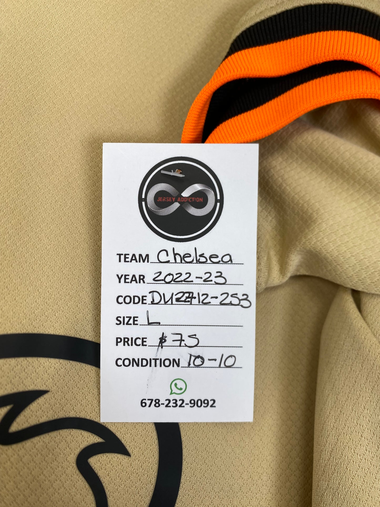 2022-23 Chelsea FC Third Jersey / Large / 10/10