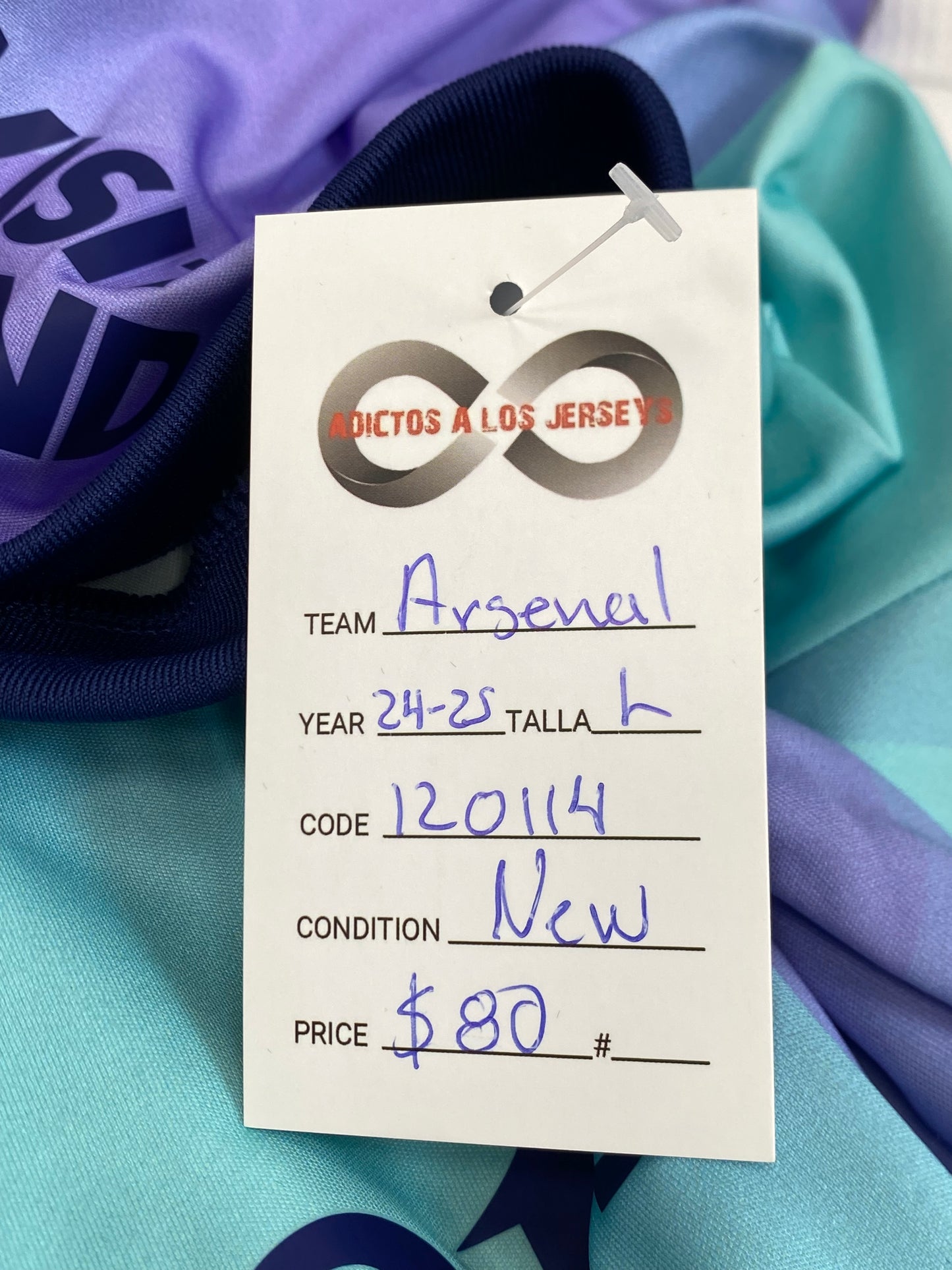 2024-25 Arsenal FC Third Jersey / Large / New