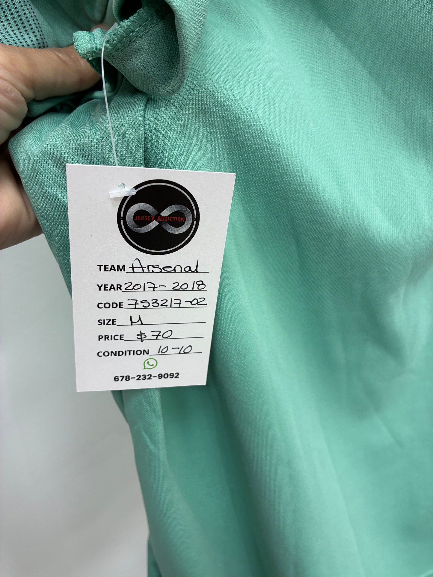 2018-19 Arsenal Third Jersey / Medium / 10/10