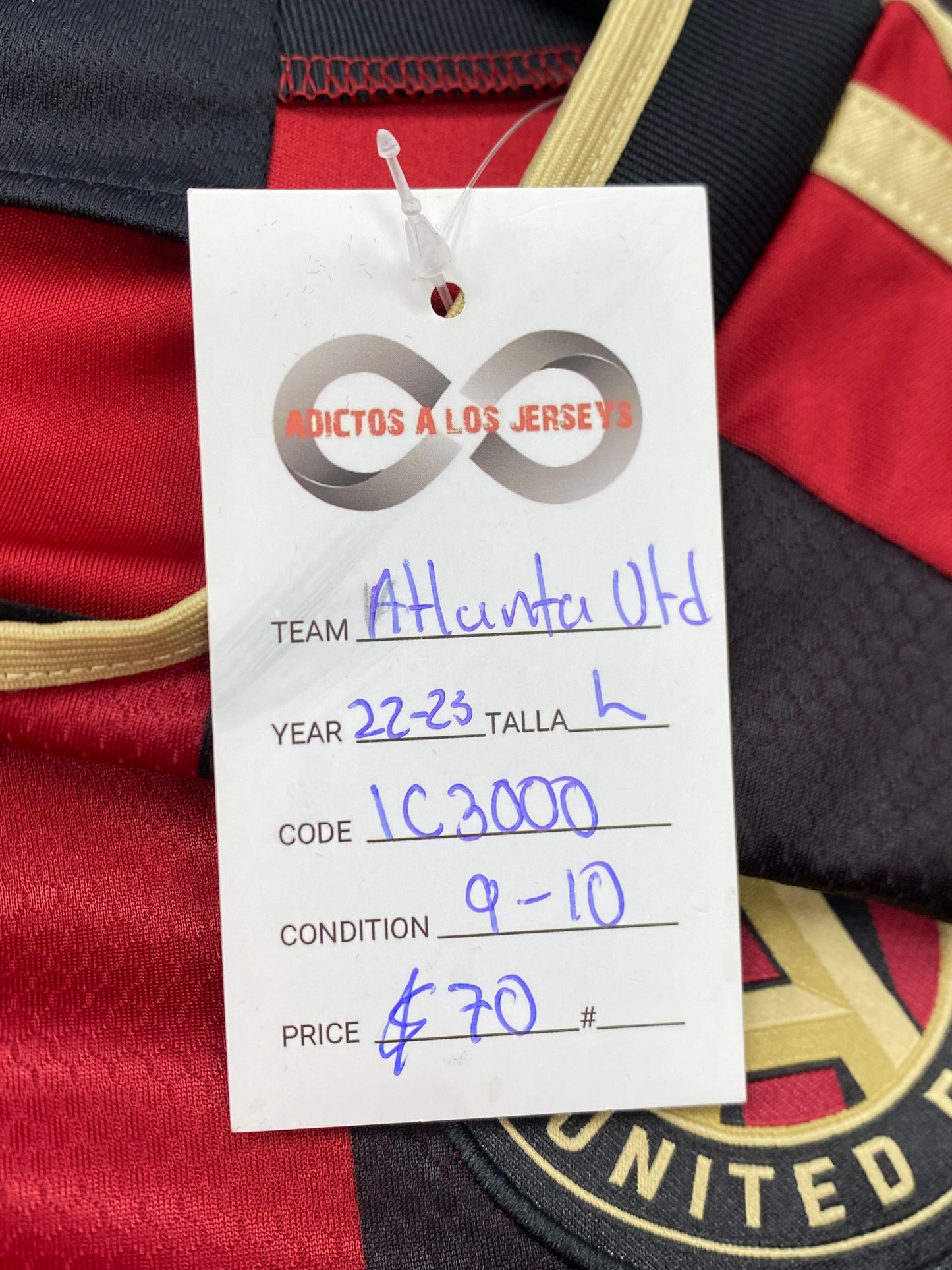 2022-23 Atlanta United Home Jersey / Large / 9/10