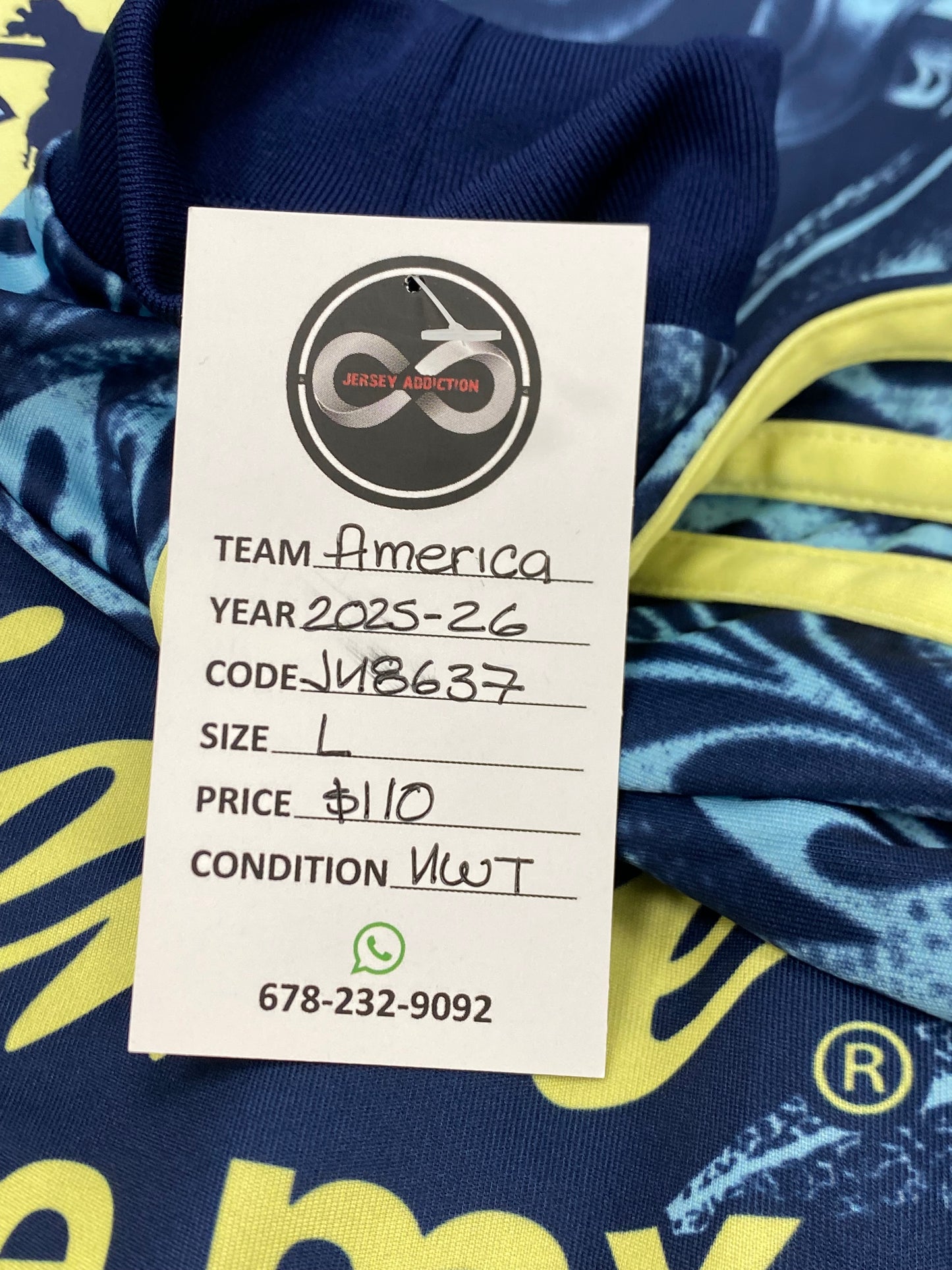 2025-26 Club America Player Version Away Jersey / Large / New