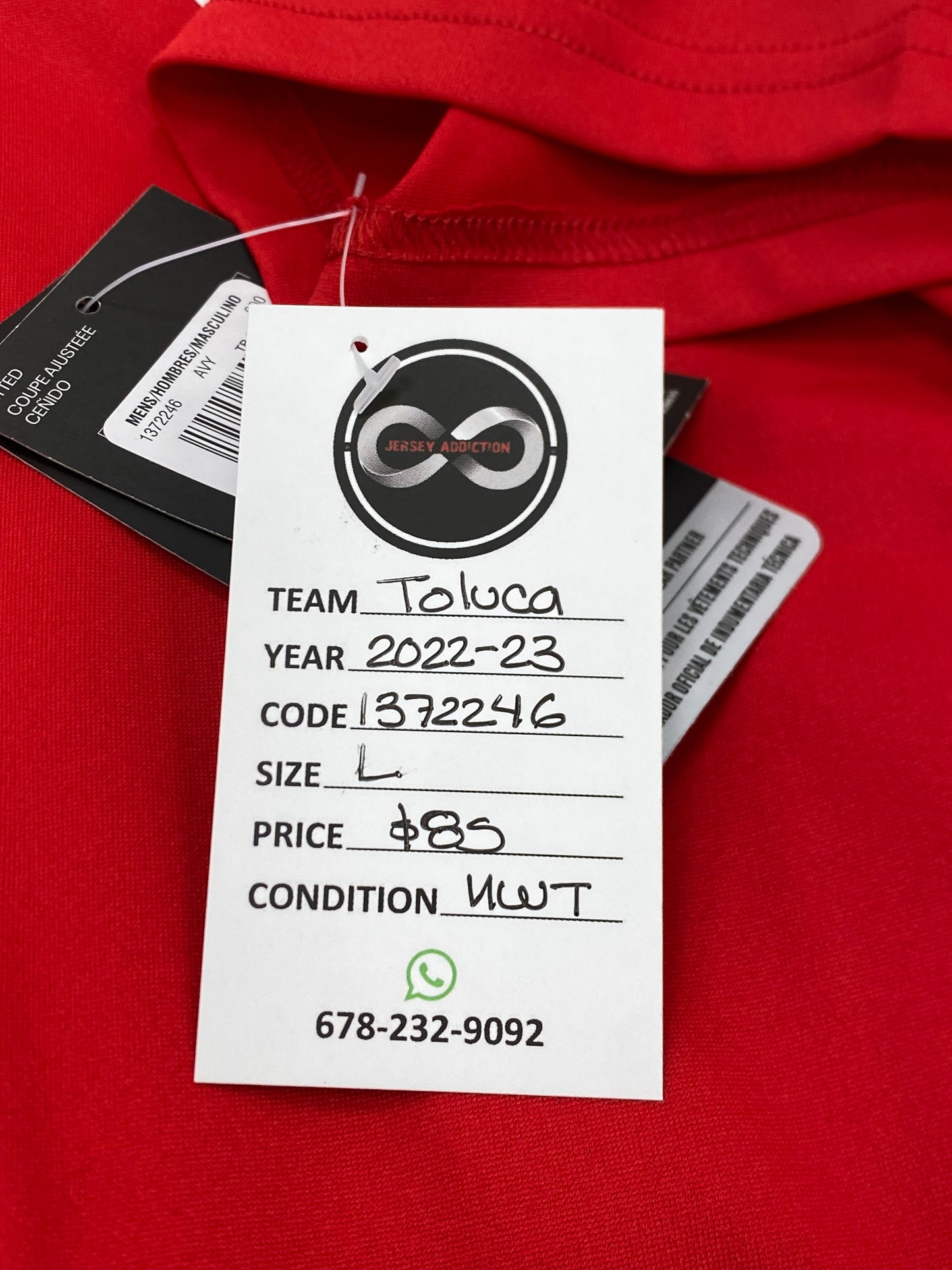 2022-23 Toluca Home Jersey / Large / New