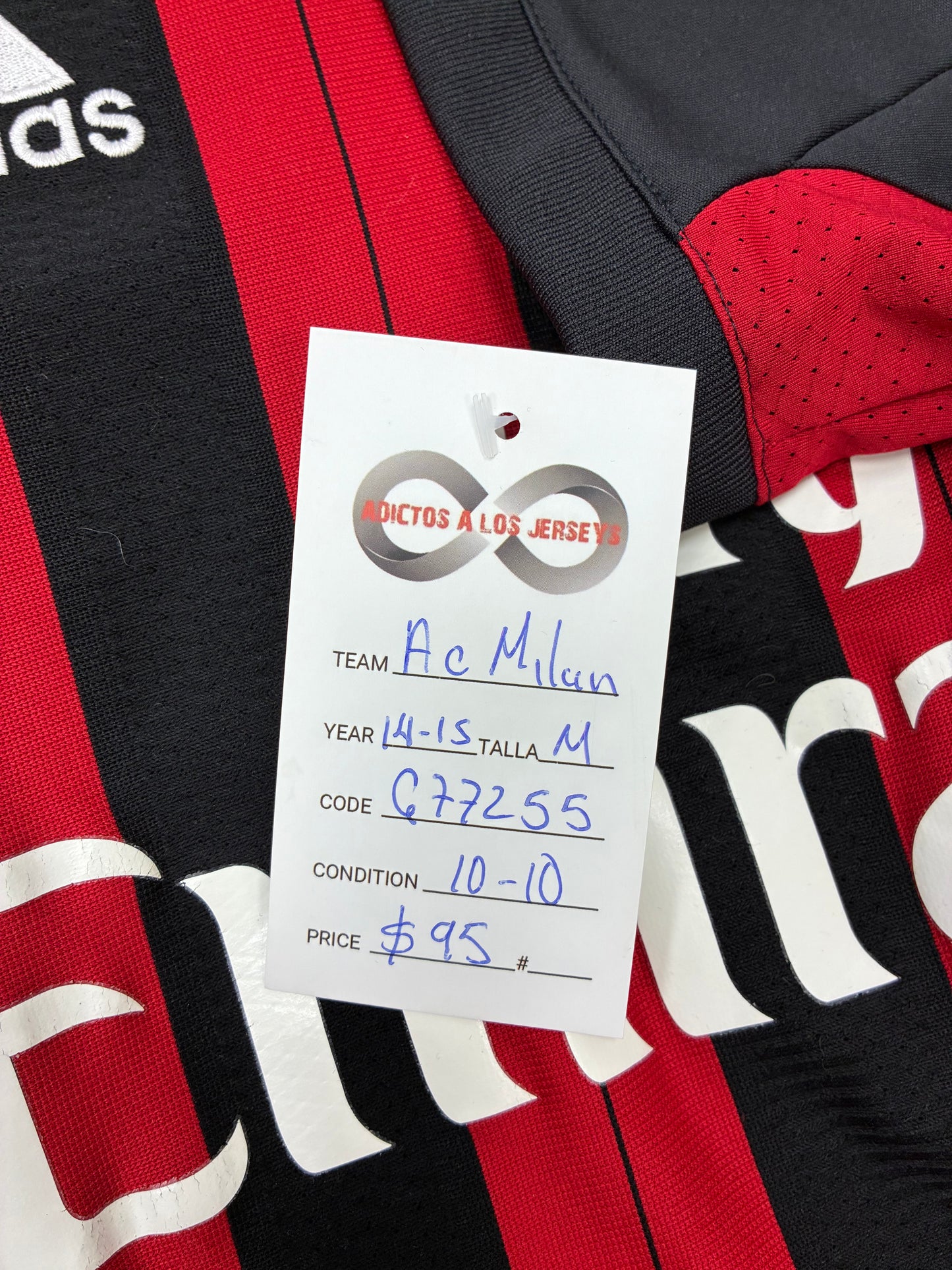 2013-14 AC Milan Home Jersey / Medium / 10/10