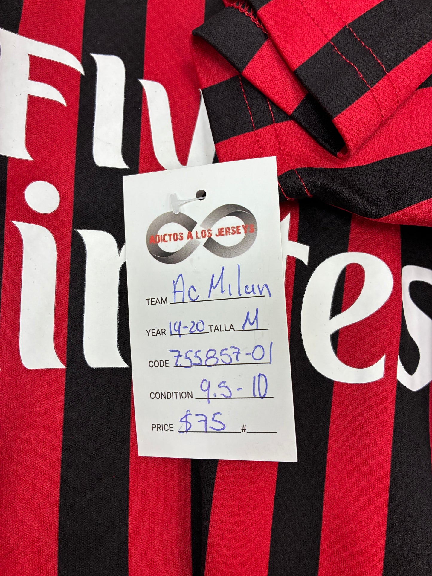 2019-20 AC Milan Home Jersey / Medium / 9.5/10