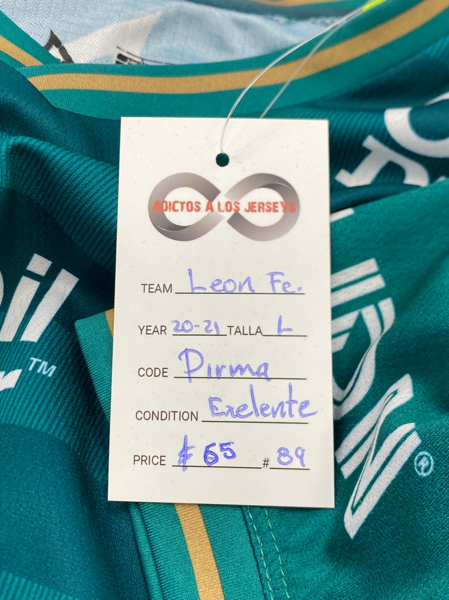 2020-21 Club León Home Jersey / Large / Excellent
