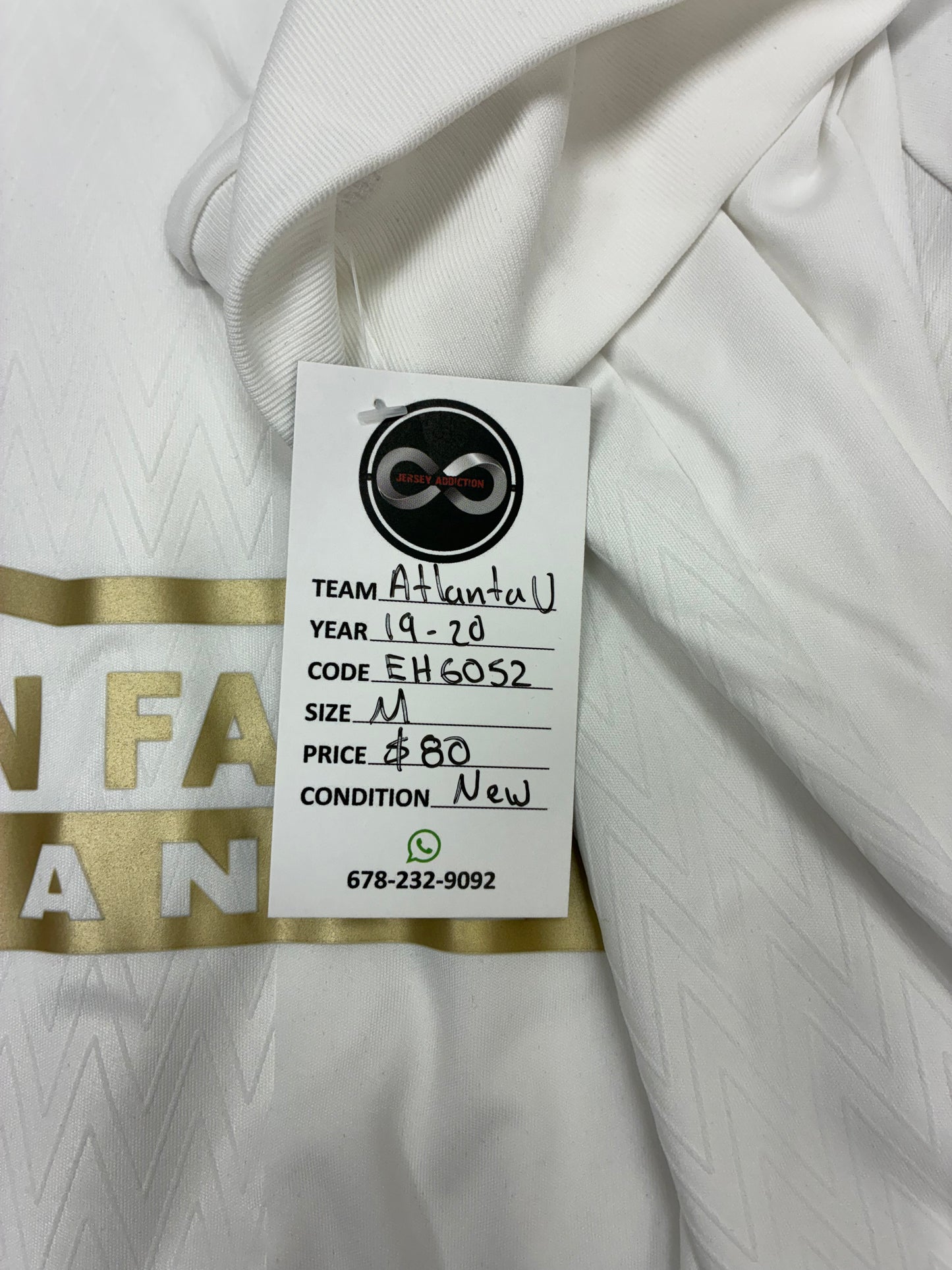 2019-20 Atlanta United Away Jersey / Medium / New
