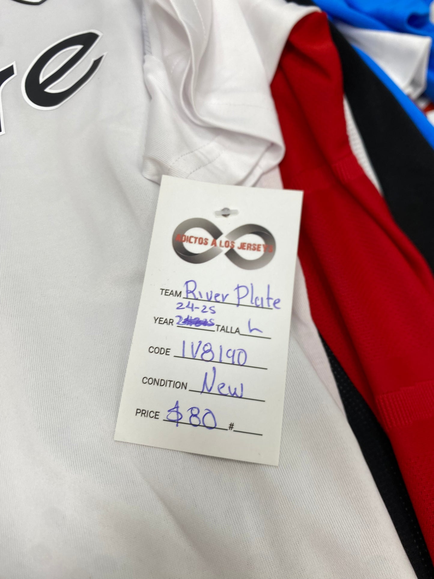 2024-25 River Plate Home Jersey / Large / New
