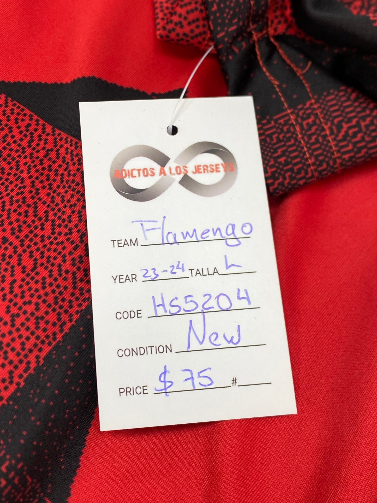 2023-24 Flamengo Home Jersey / Large / New