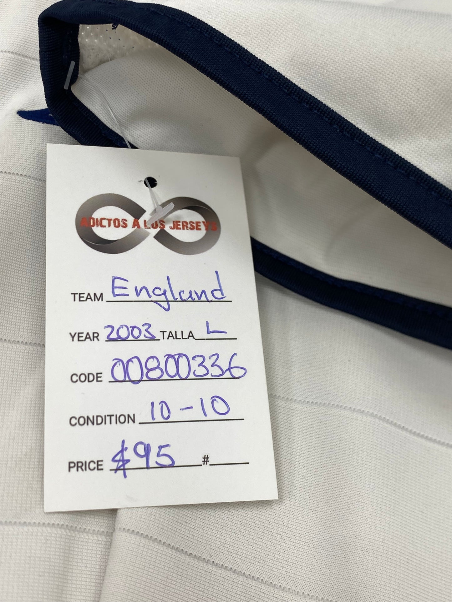 2003 England Home Jersey / Large / 10/10