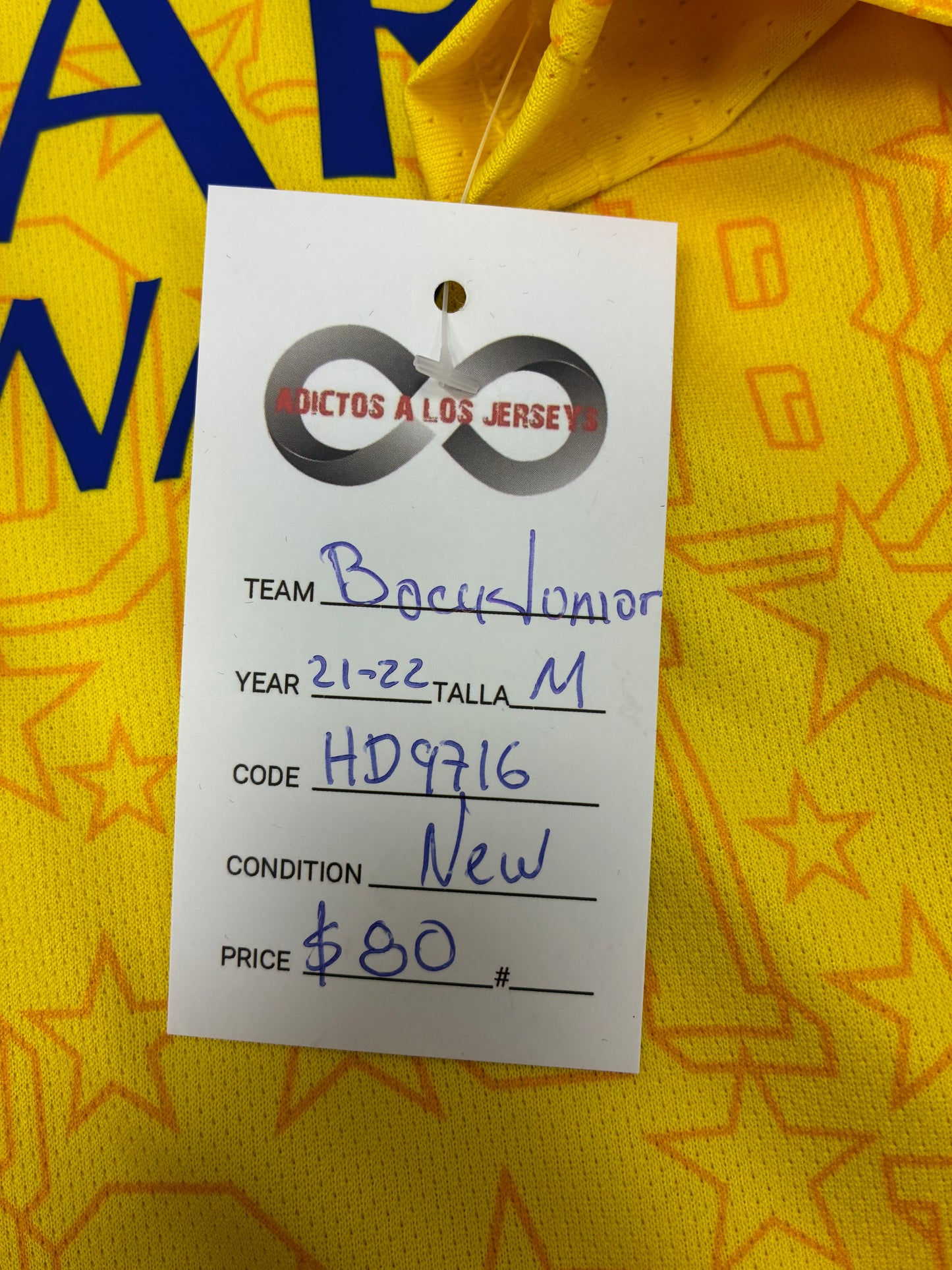 2021-22 Boca Juniors Third Jersey / Medium / New