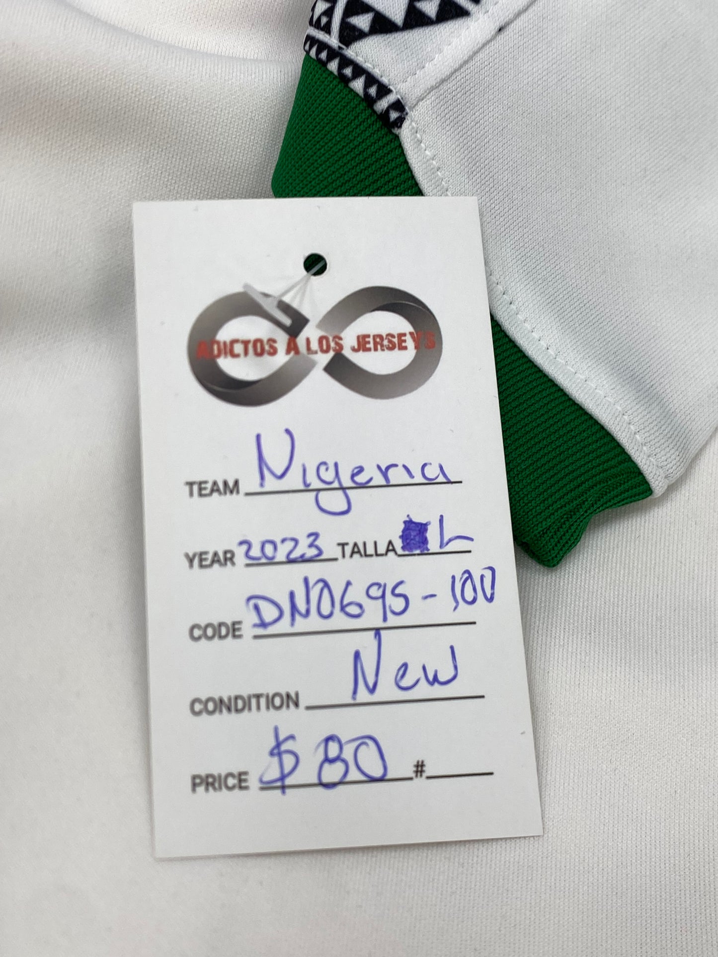 2023 Nigeria Away Jersey / Large / New