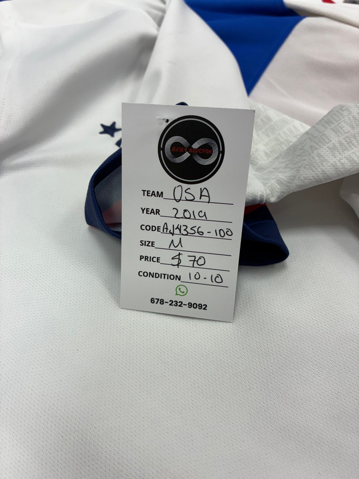 2019 USA Home Jersey / Medium / 10/10