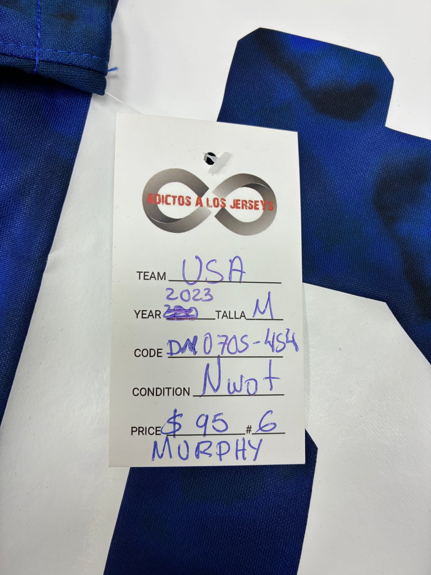 2022 USA 6 Murphy Away Jersey / Medium / New