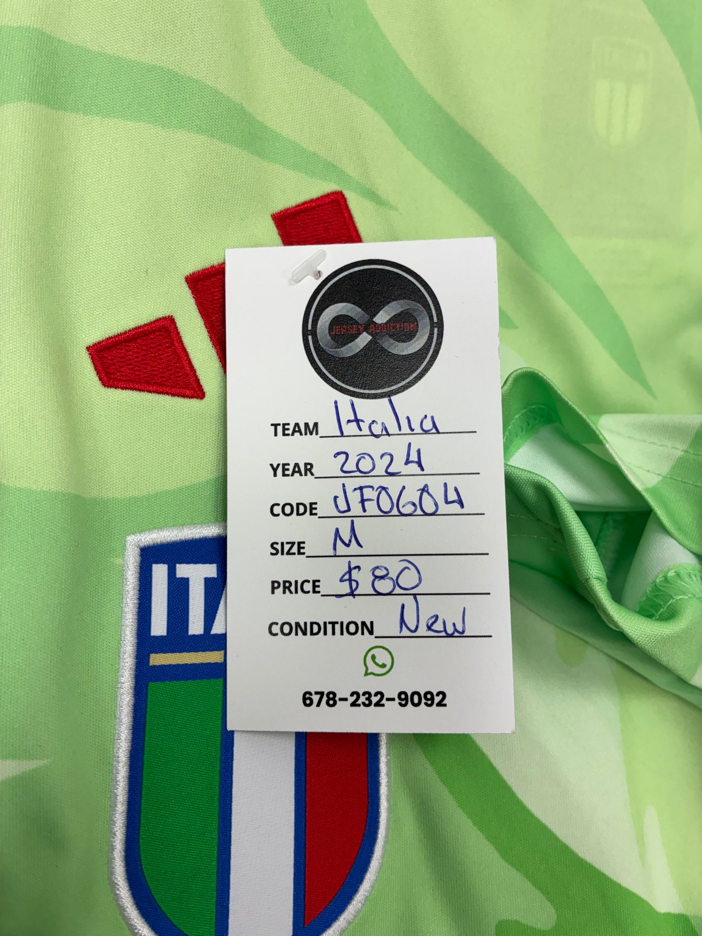 2024 Italy Gk Jersey / Medium / New