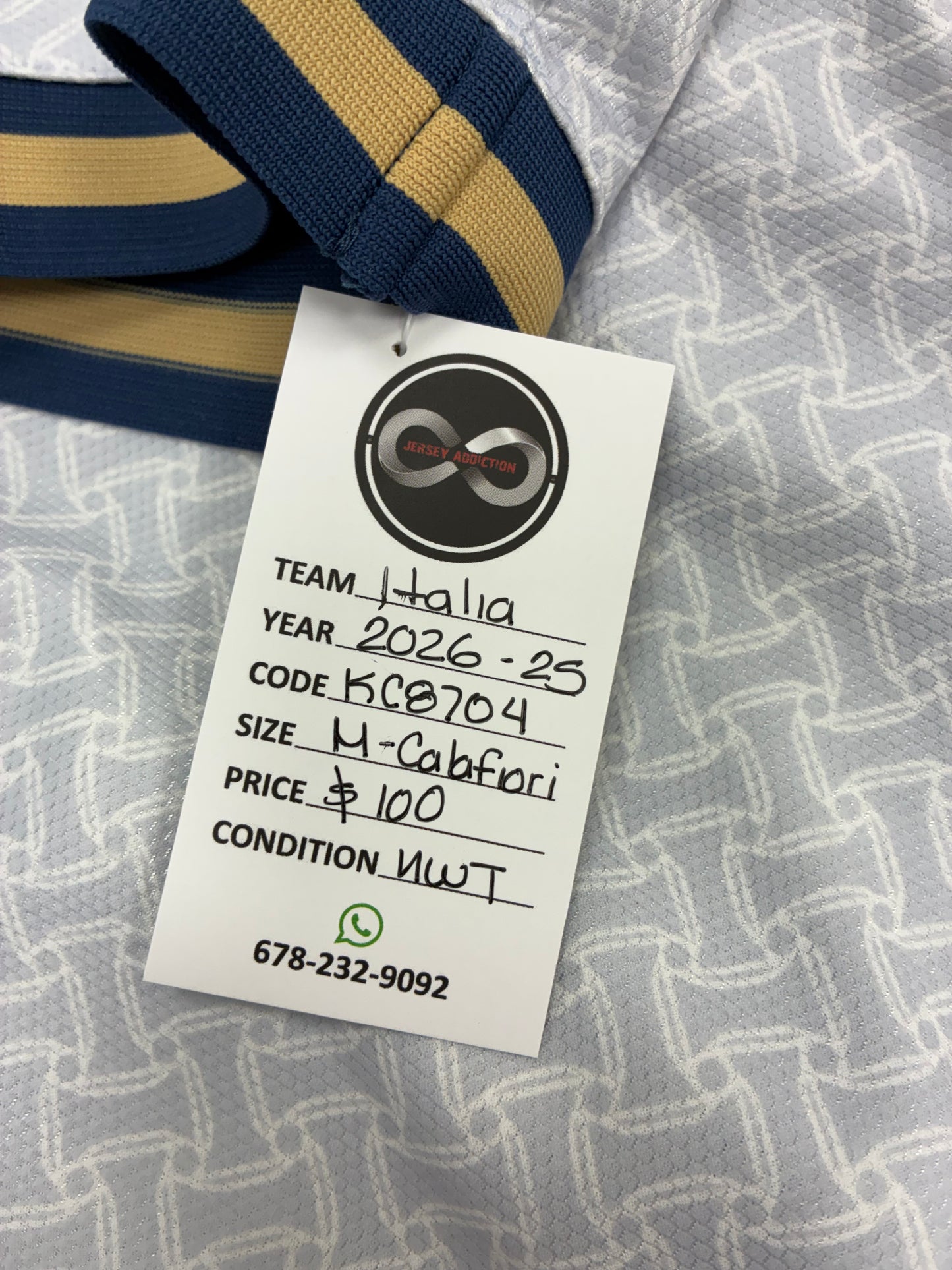 2026-27 Italy 13 Calafiori Away Jersey / Medium / New