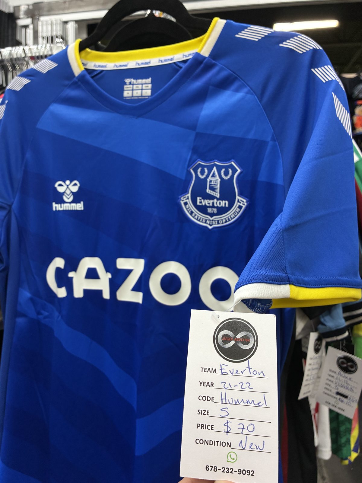 Everton 2021-22 Home Jersey tag