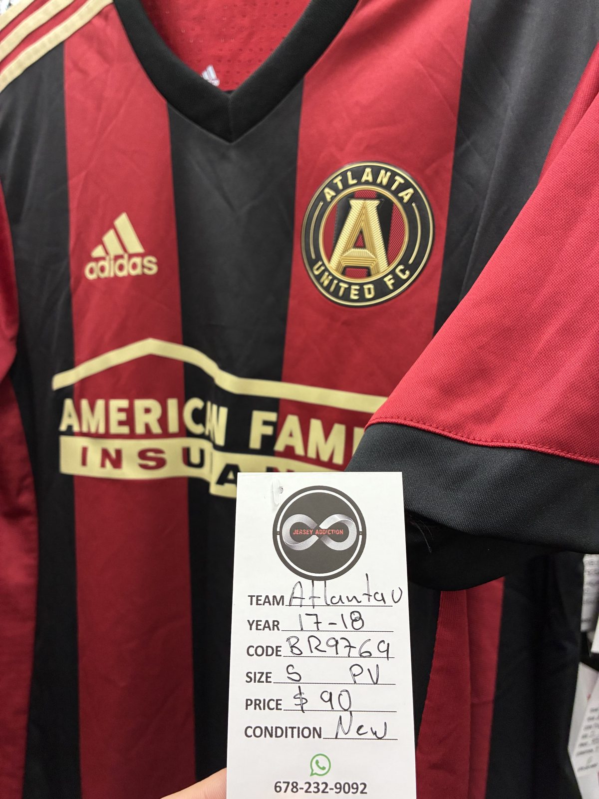 Atlanta United FC 2017-18 Home Jersey tag