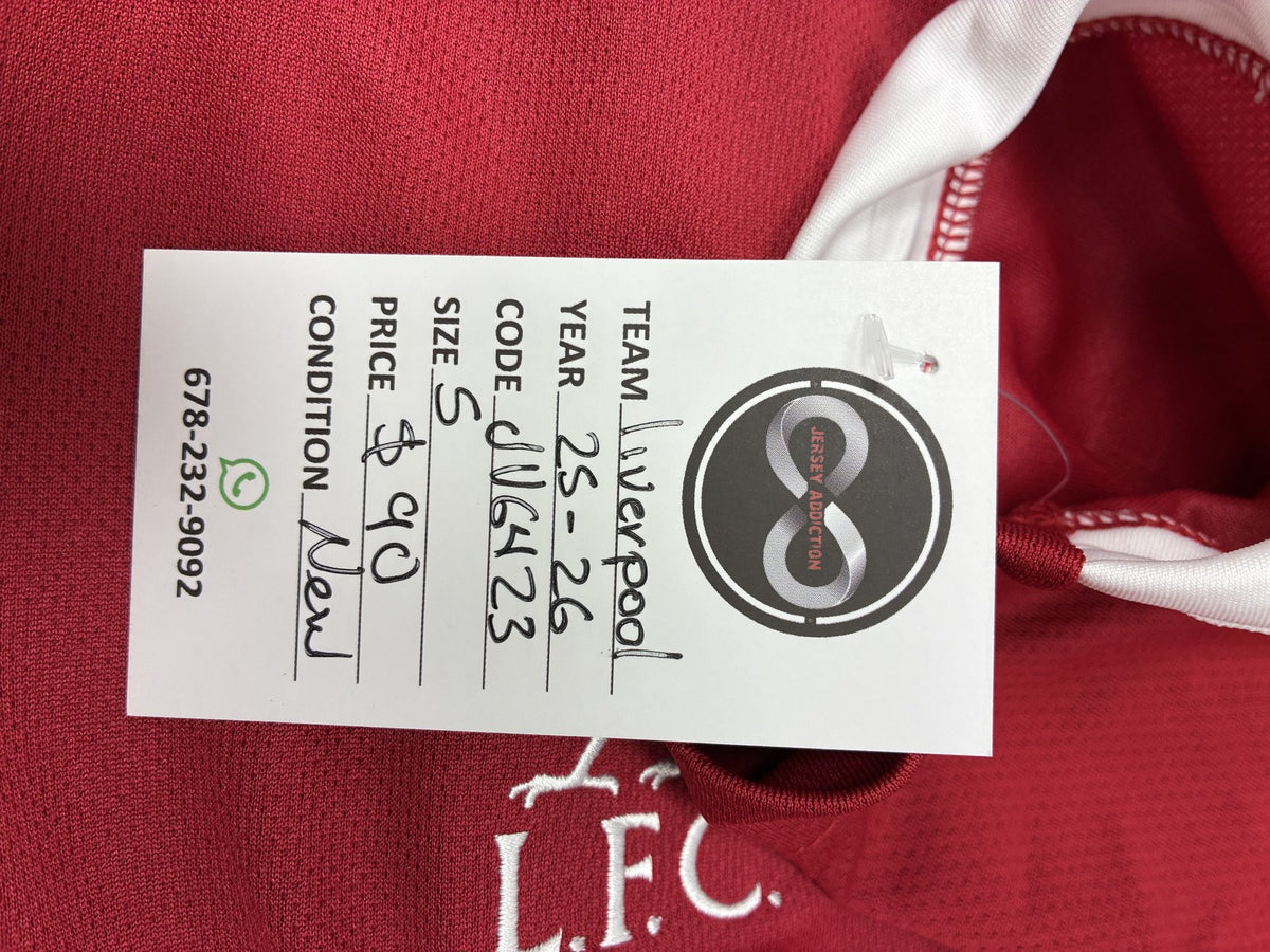 2025-26 Liverpool Home Jersey Small