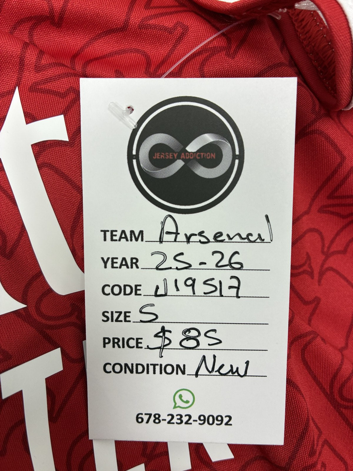 2025-26 Arsenal Home Jersey