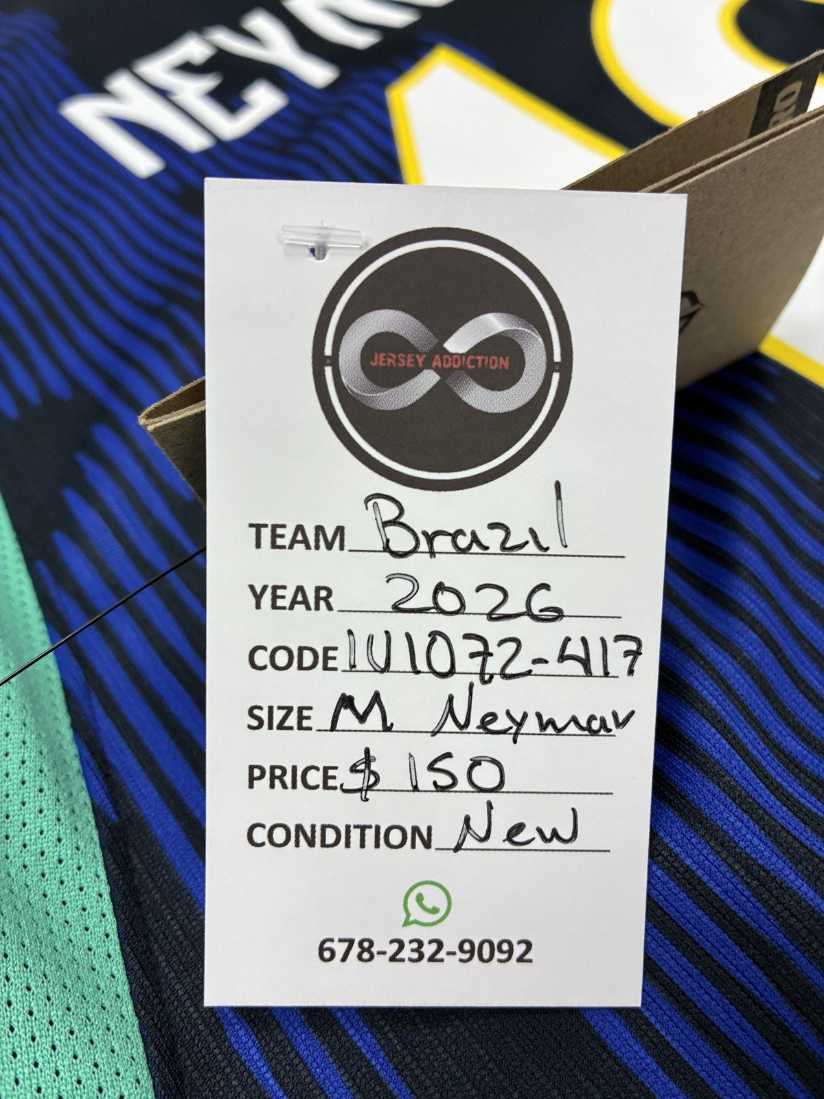 2026 Brazil Neymar Jr 10 Away Jersey