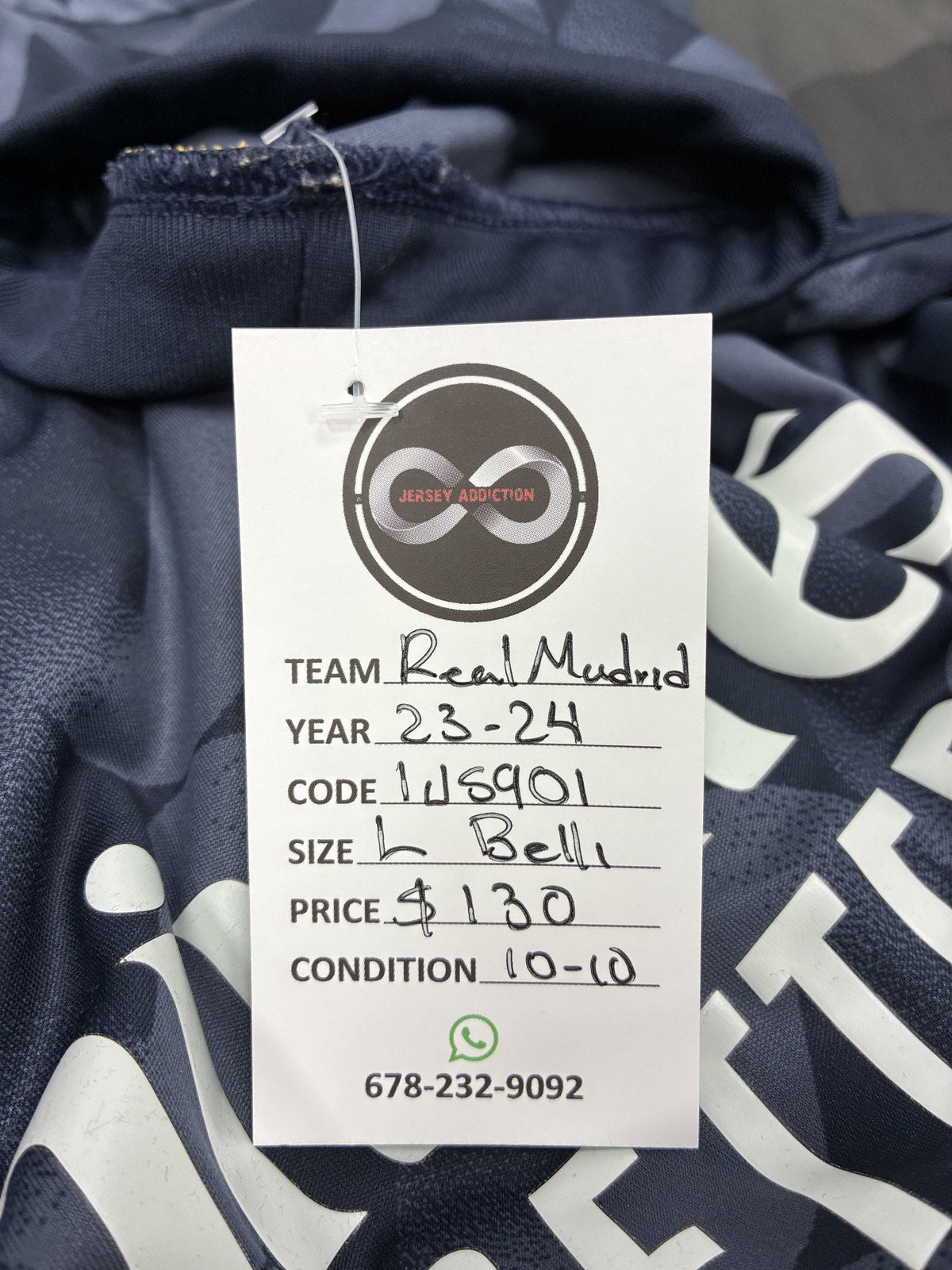 2023-24 Real Madrid Jude Bellingham 5 Away Jersey